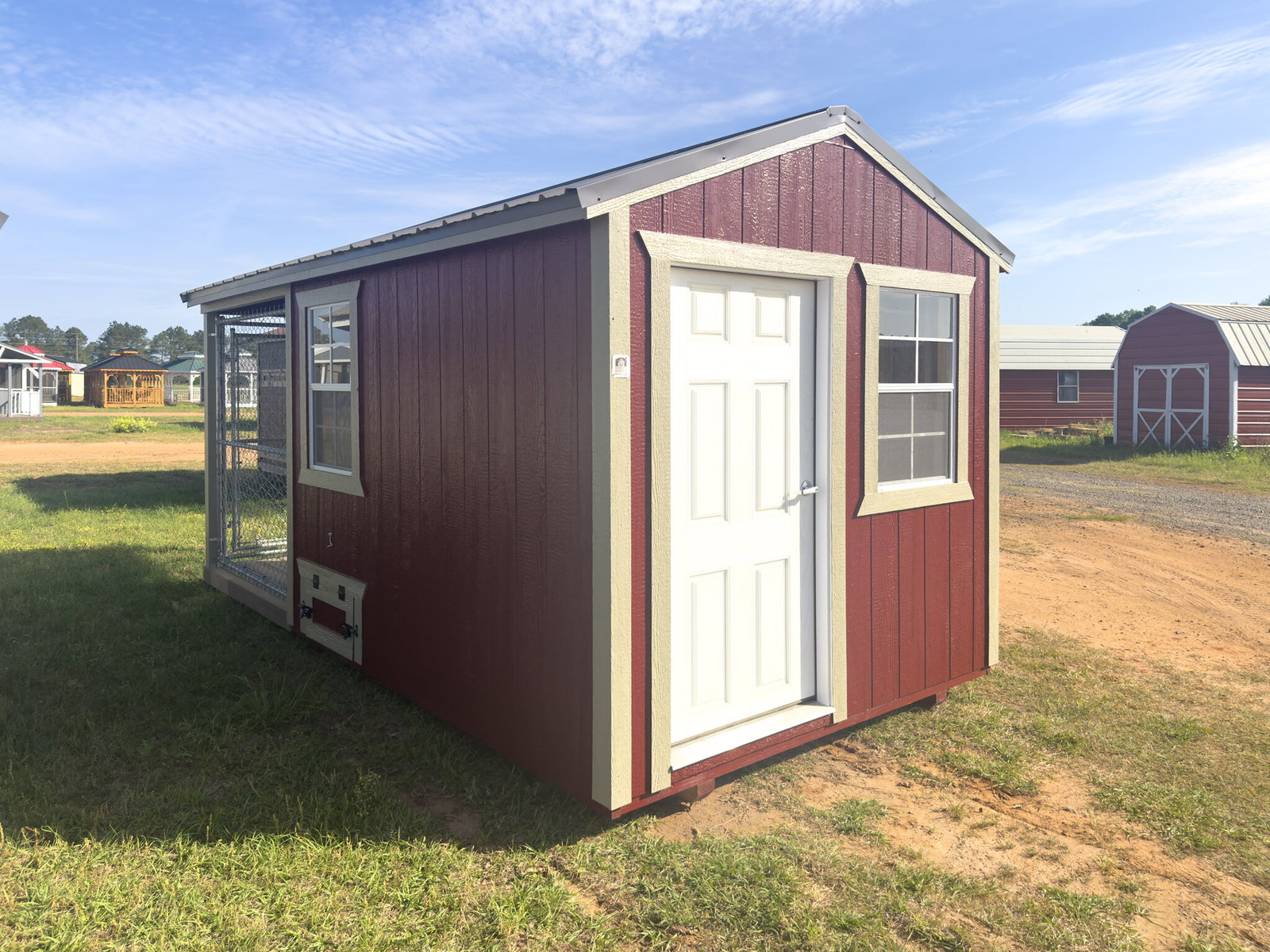 8x16 Double Deluxe Dog Kennel serial DDDK-9187-0816-061025
