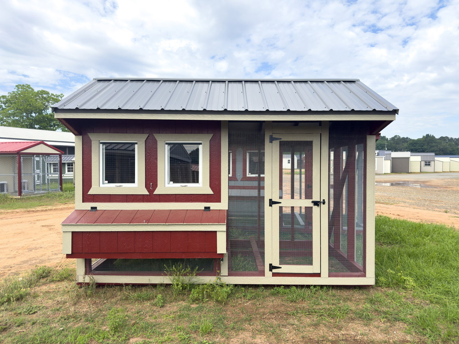 6x12 Cottage Style Chicken Coop & Run serial CSCR-8757-0612-100425