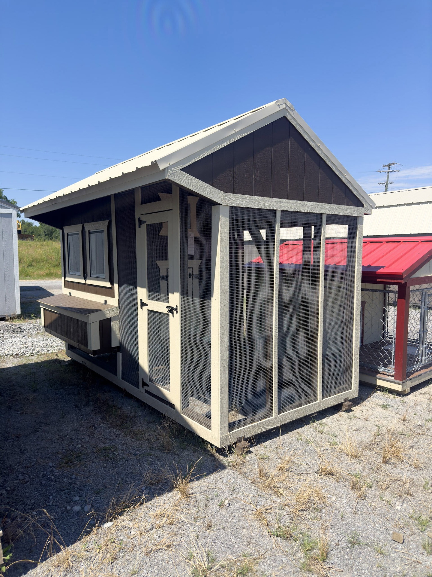 6x12 Cottage Style Chicken Coop & Run serial CSCR-7840-0612-280224