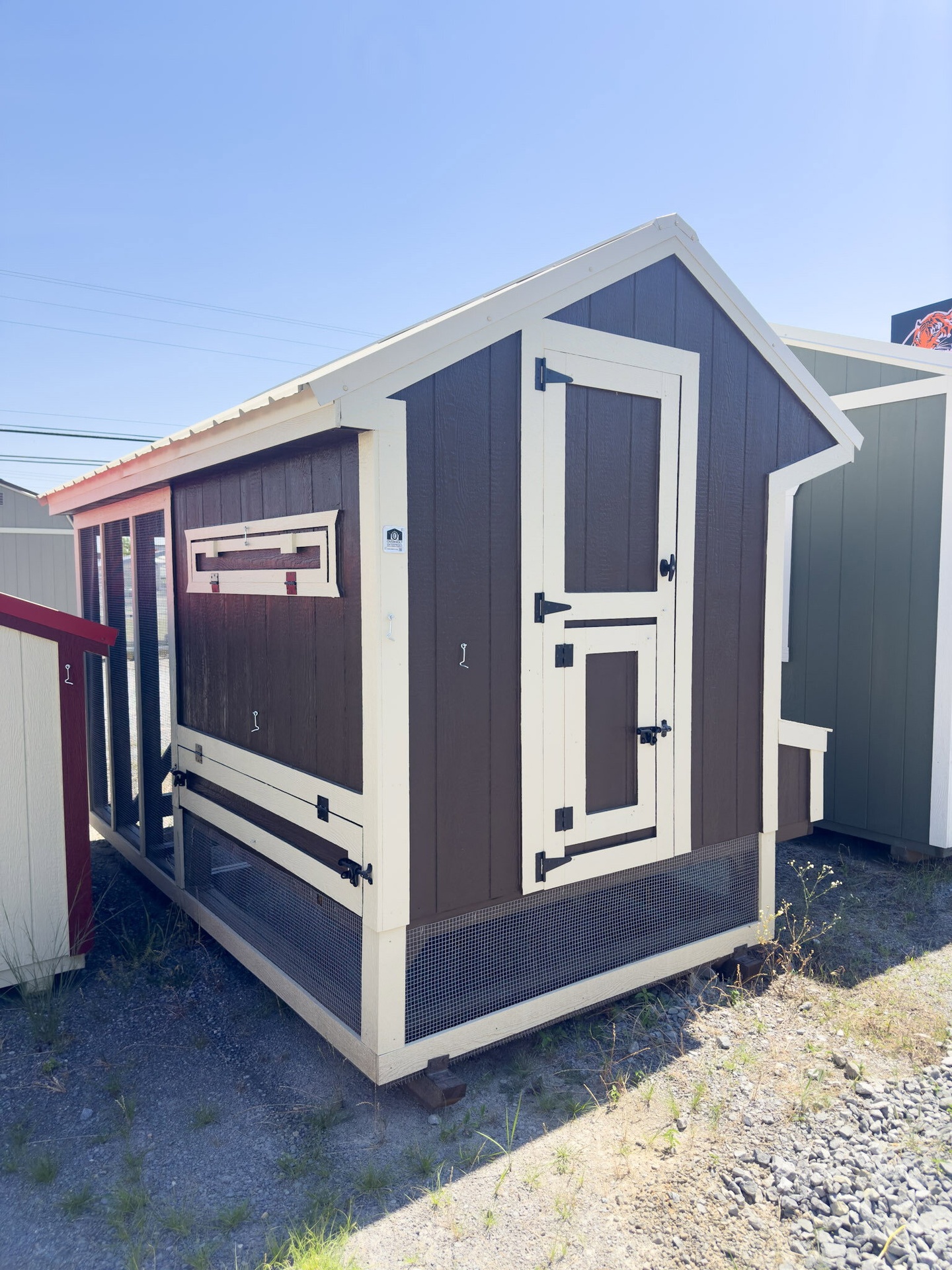 6x12 Cottage Style Chicken Coop & Run serial CSCR-7840-0612-280224