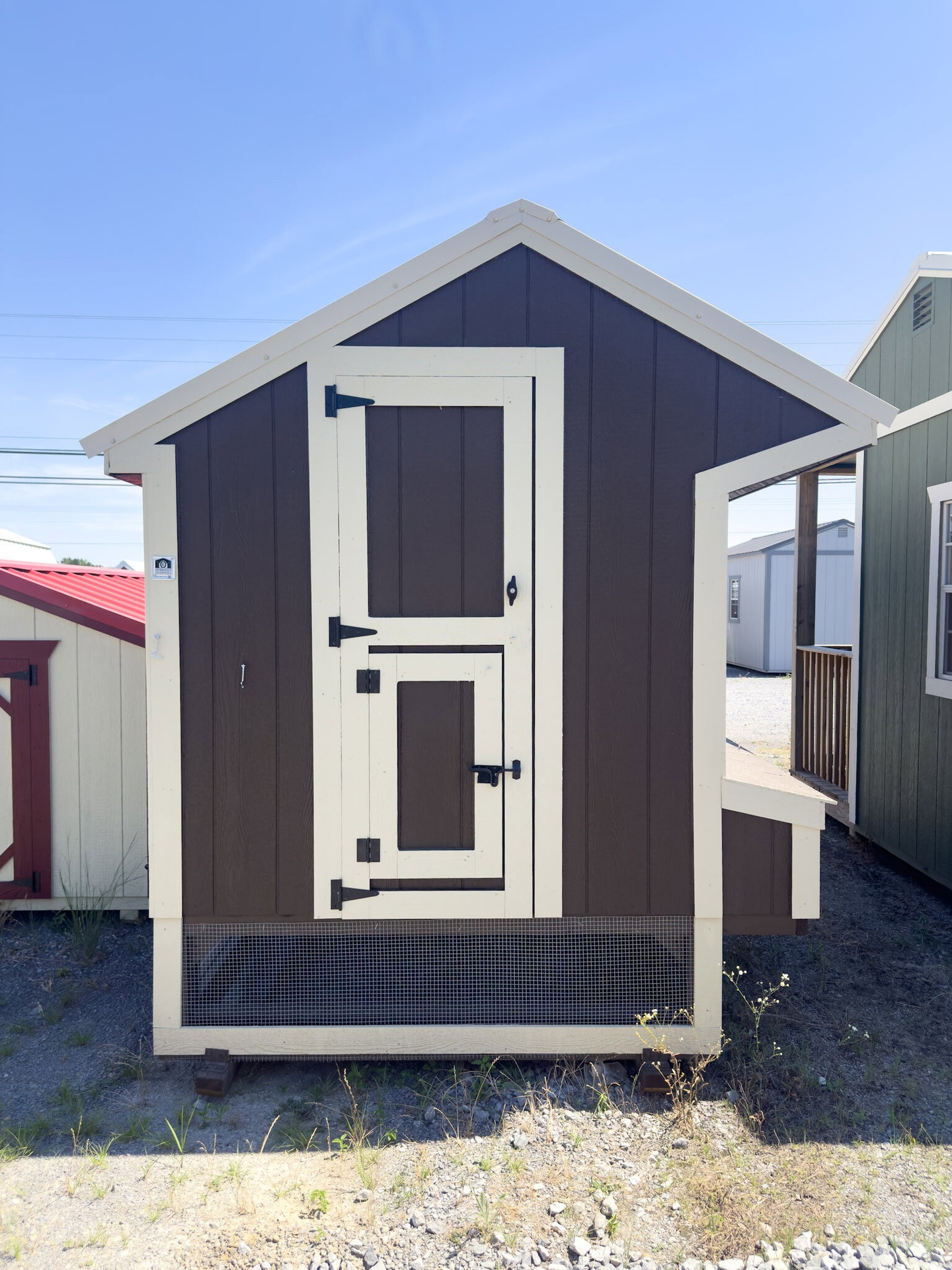 6x12 Cottage Style Chicken Coop & Run serial CSCR-7840-0612-280224
