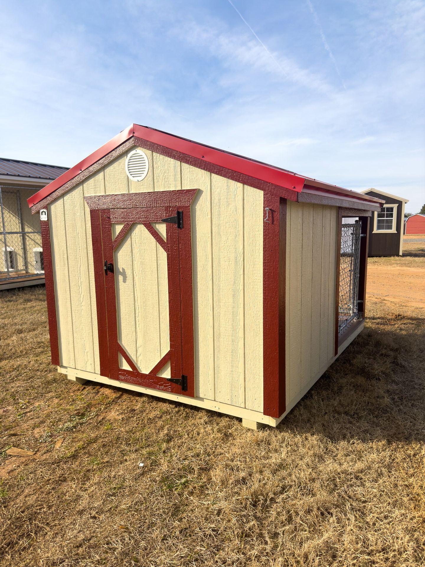 6x8 Low Profile Single Dog Kennel serial LPDK-7551-0608-061123