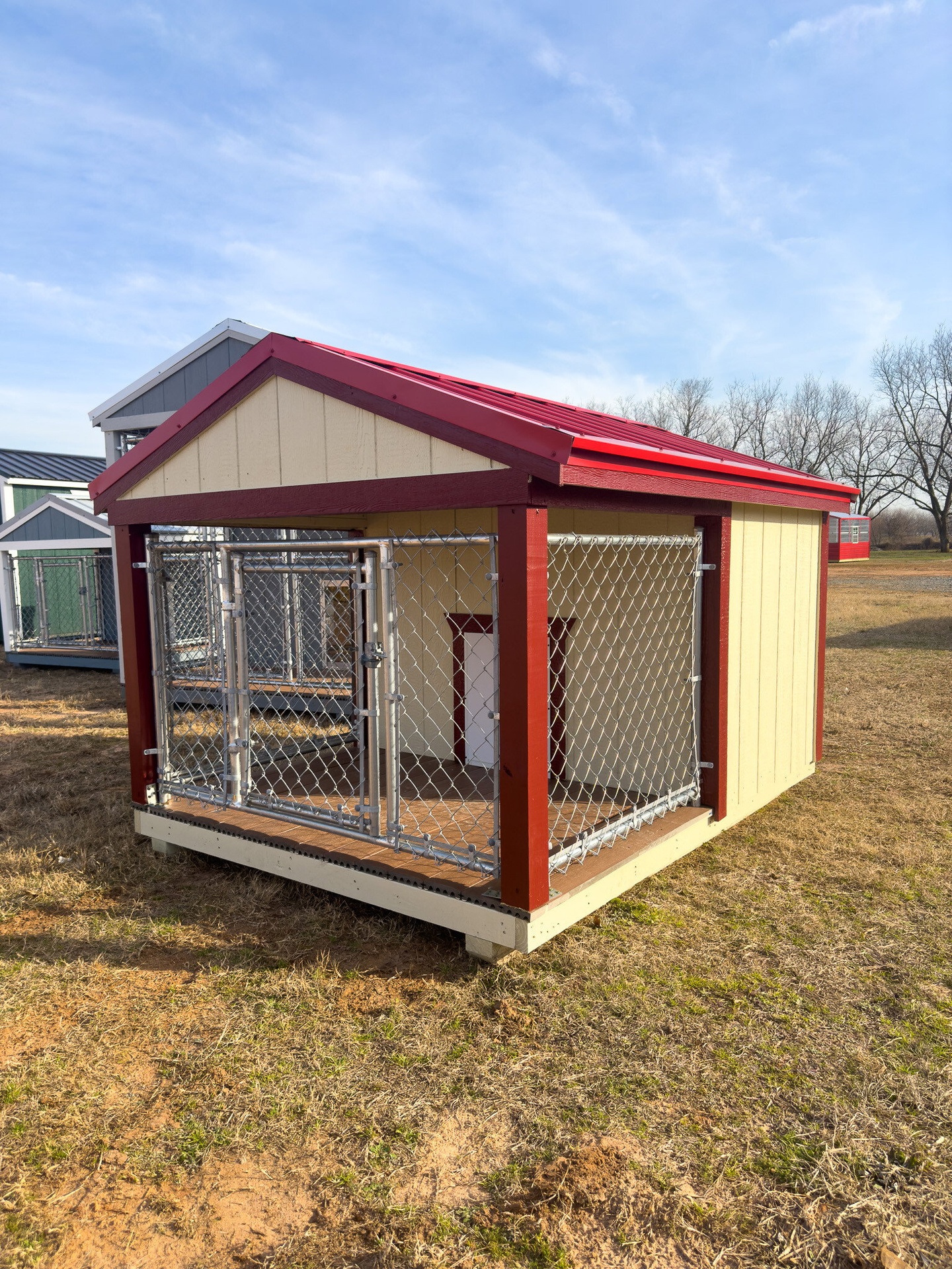 6x8 Low Profile Single Dog Kennel serial LPDK-7551-0608-061123