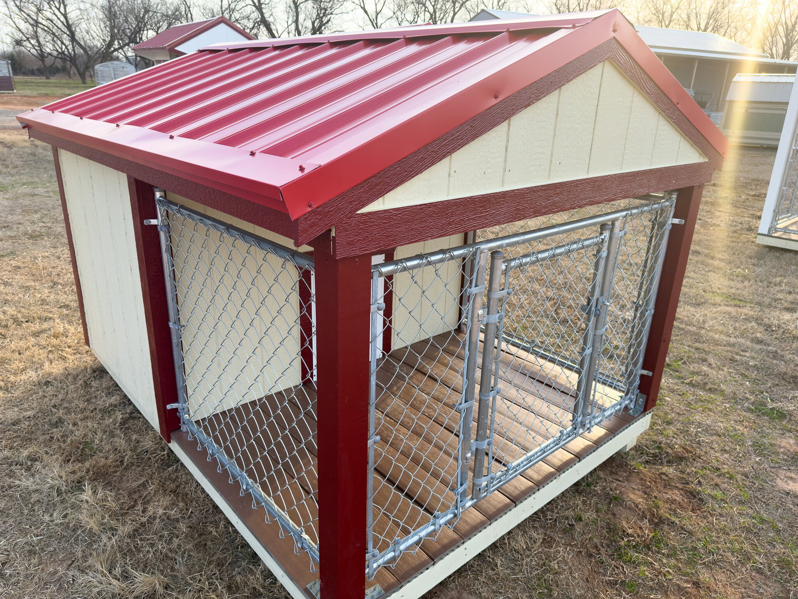 6x8 Low Profile Single Dog Kennel serial LPDK-7551-0608-061123