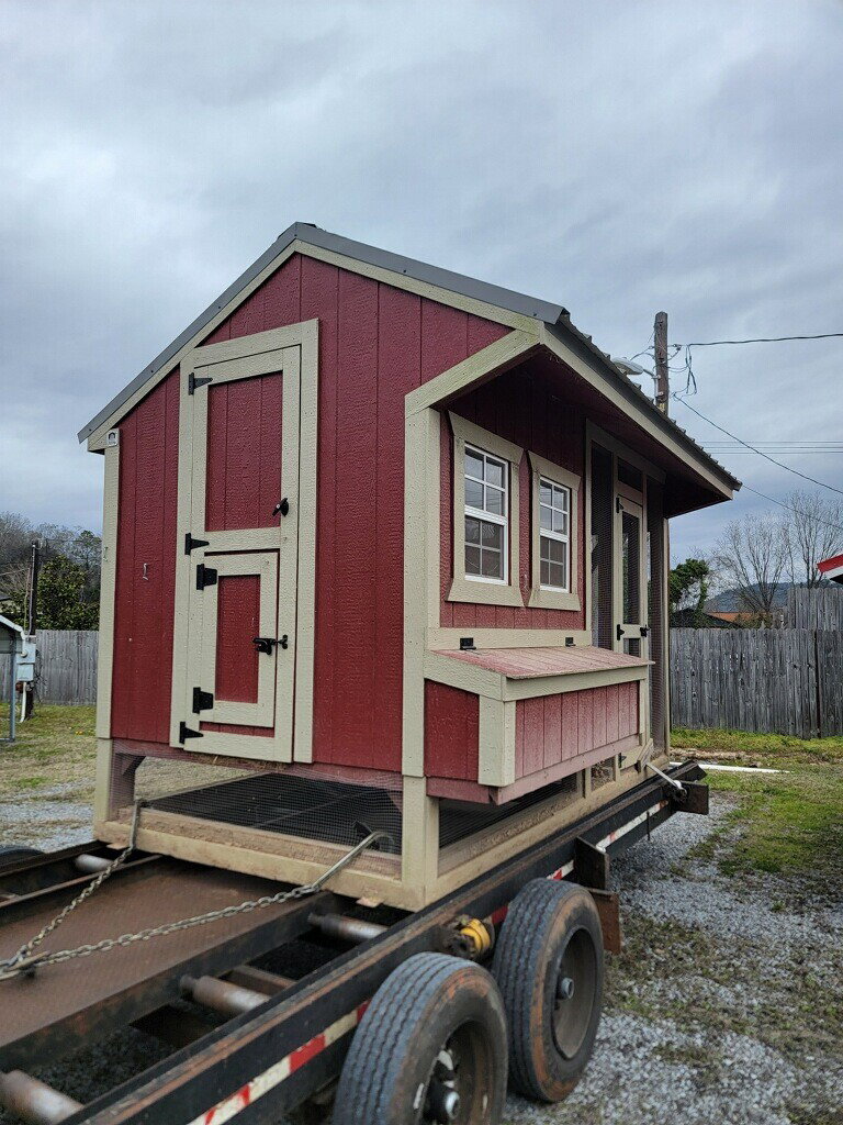 6x12 Cottage Style Chicken Coop & Run serial CSCR-6916-0612-040523