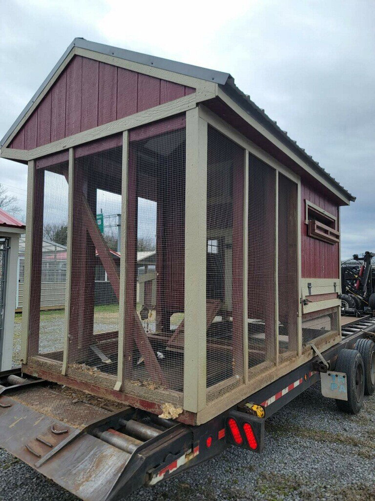 6x12 Cottage Style Chicken Coop & Run serial CSCR-6916-0612-040523