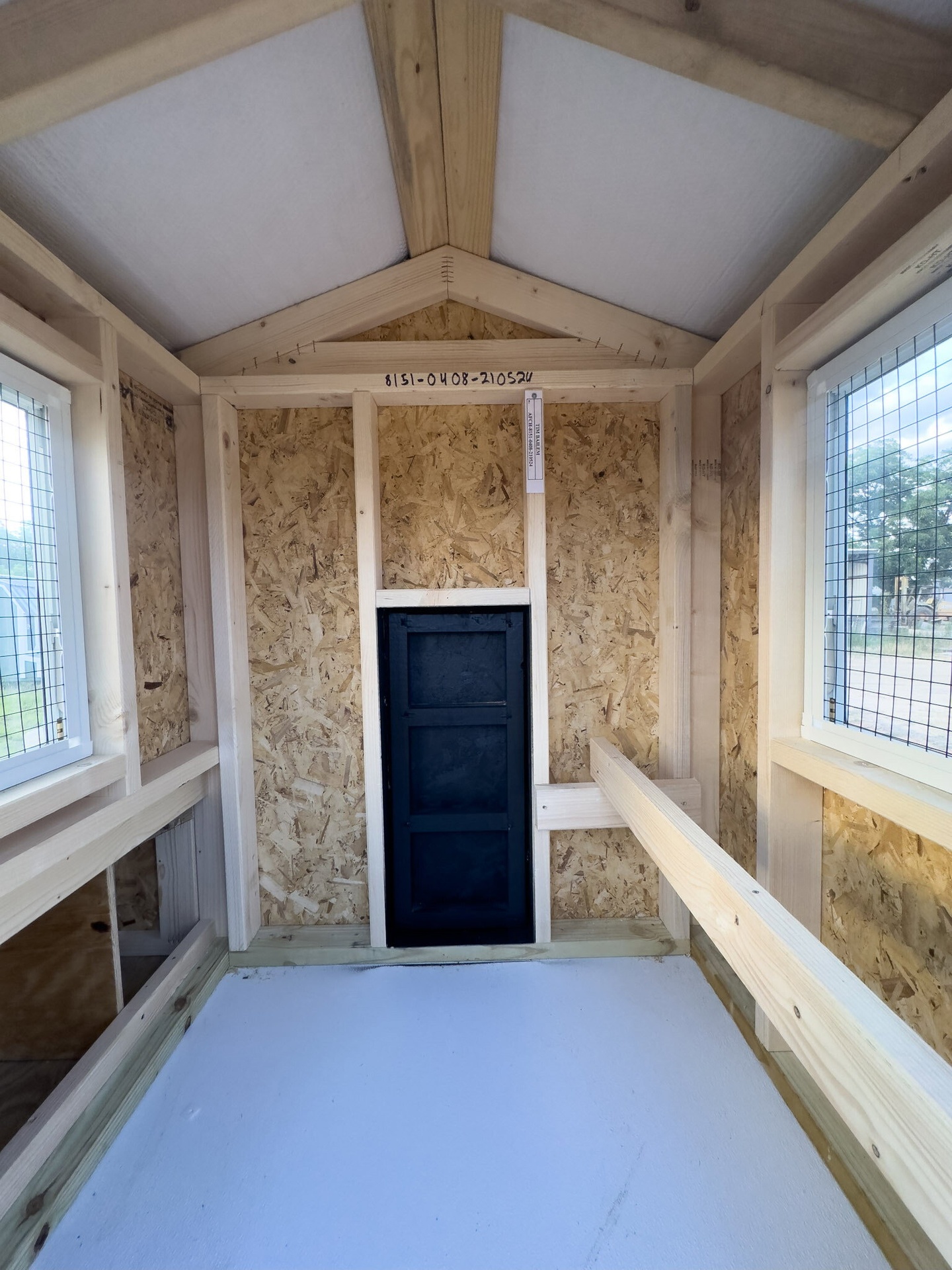 4x8 A-Frame Chicken House serial AFCH-8151-0408-210524