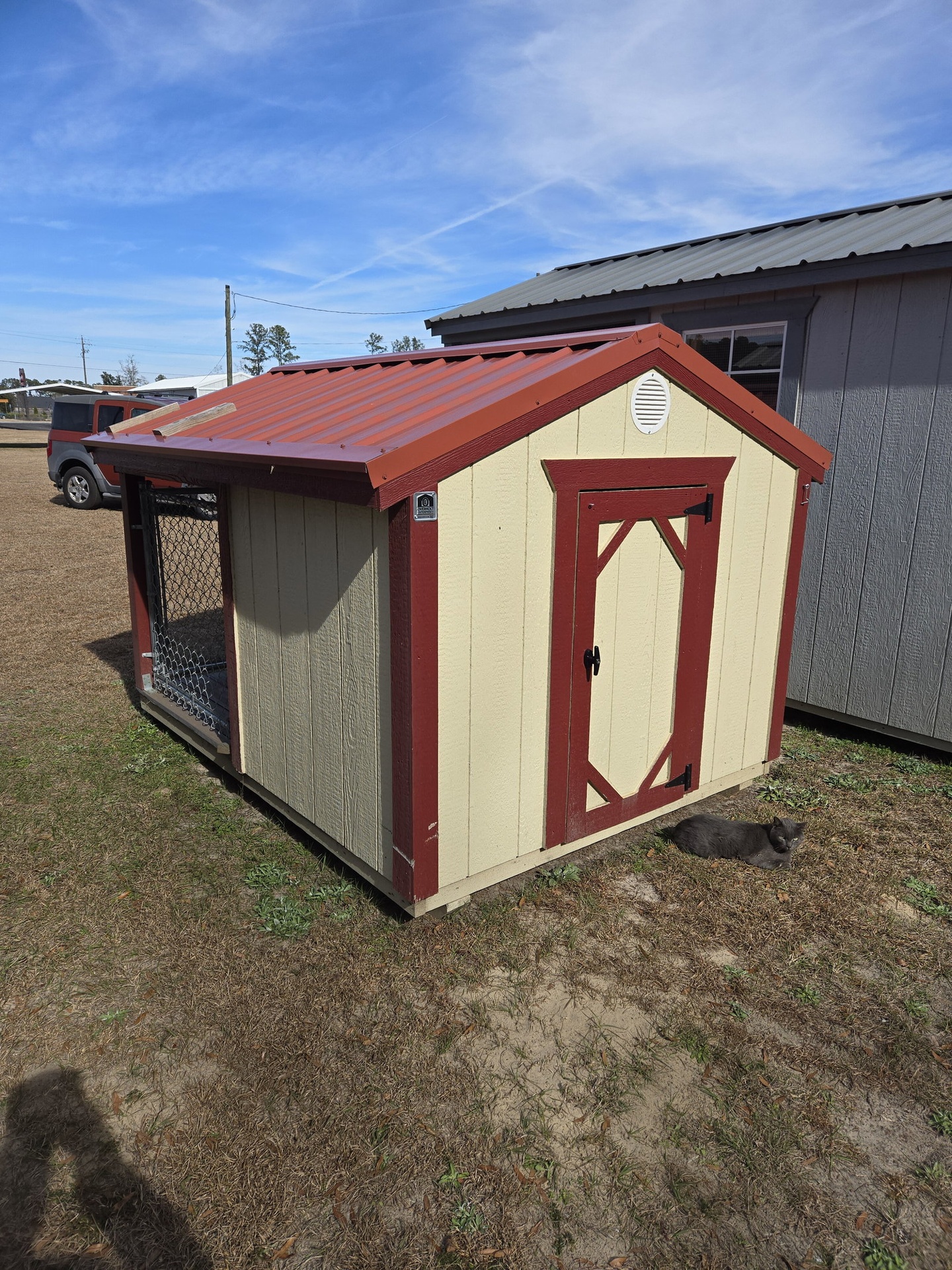 6x8 Low Profile Single Dog Kennel serial LPDK-8202-0608-190624