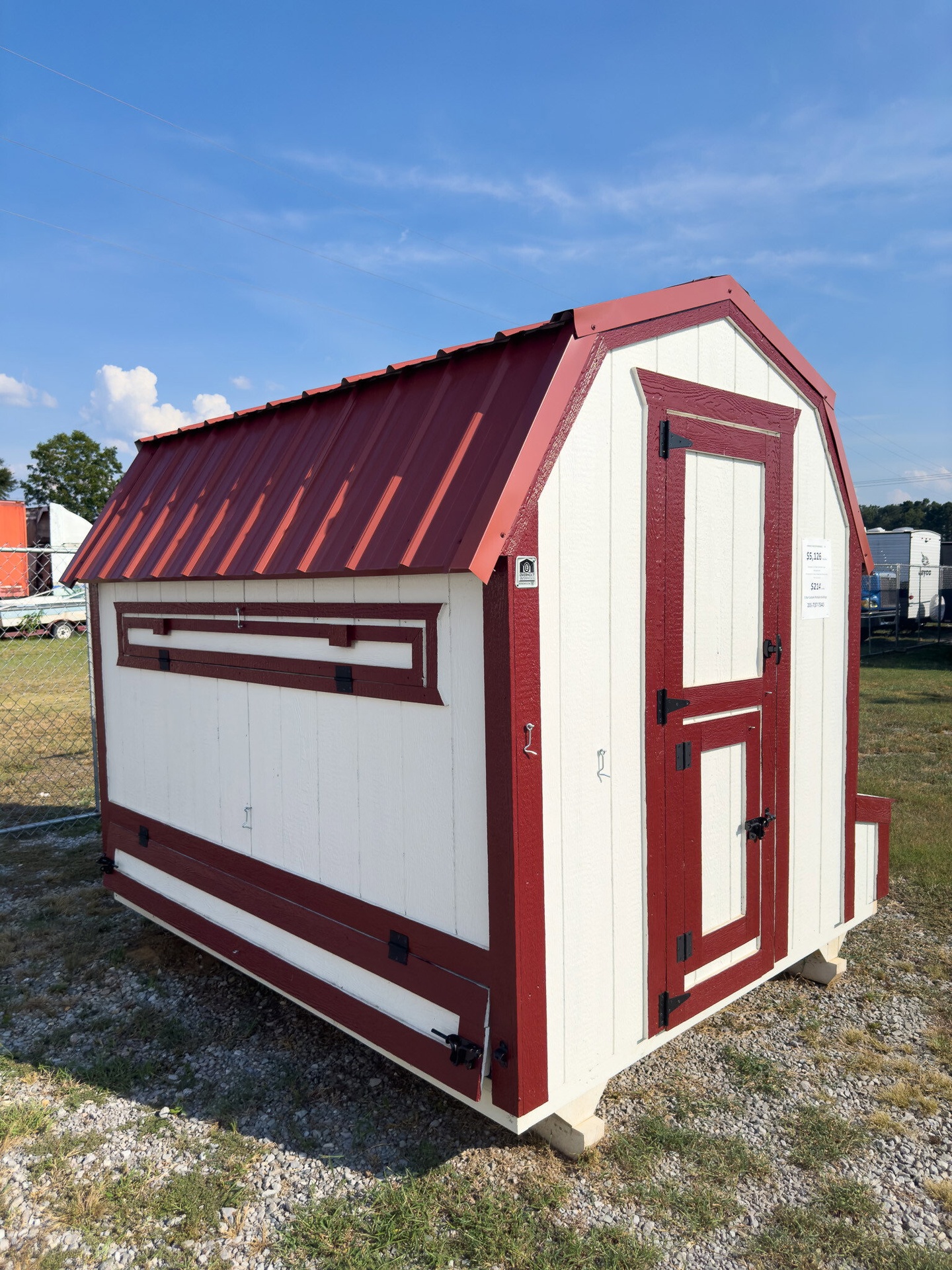 6x8 Chicken Coop serial BSCC-6781-0608-100423