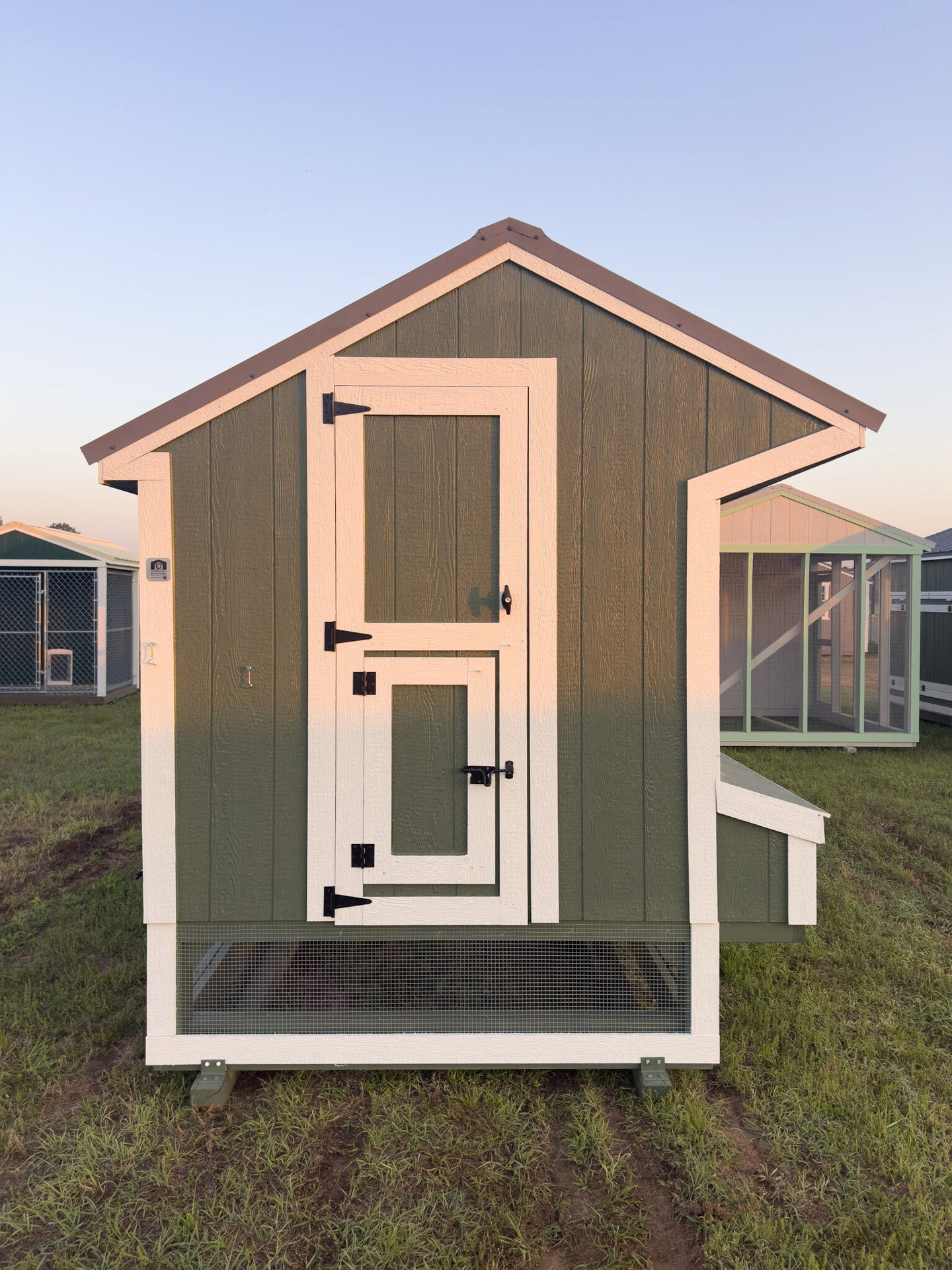 6x15x7 Cottage Style Chicken Coop & Run serial CSCR-9341-0615-051225