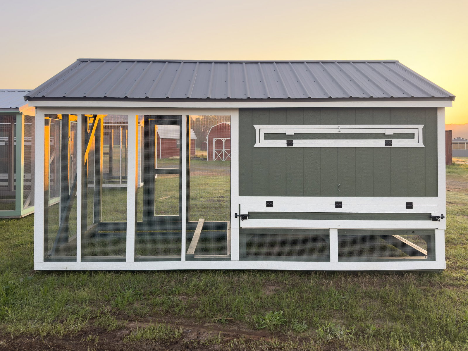 6x15x7 Cottage Style Chicken Coop & Run serial CSCR-9341-0615-051225