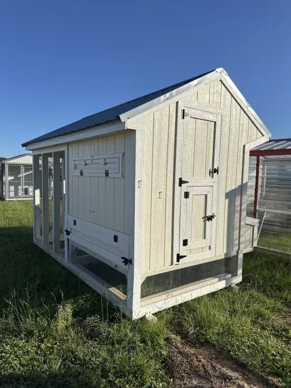 6x12 Cottage Style Chicken Coop & Run serial CSCR-8034-0612-300424