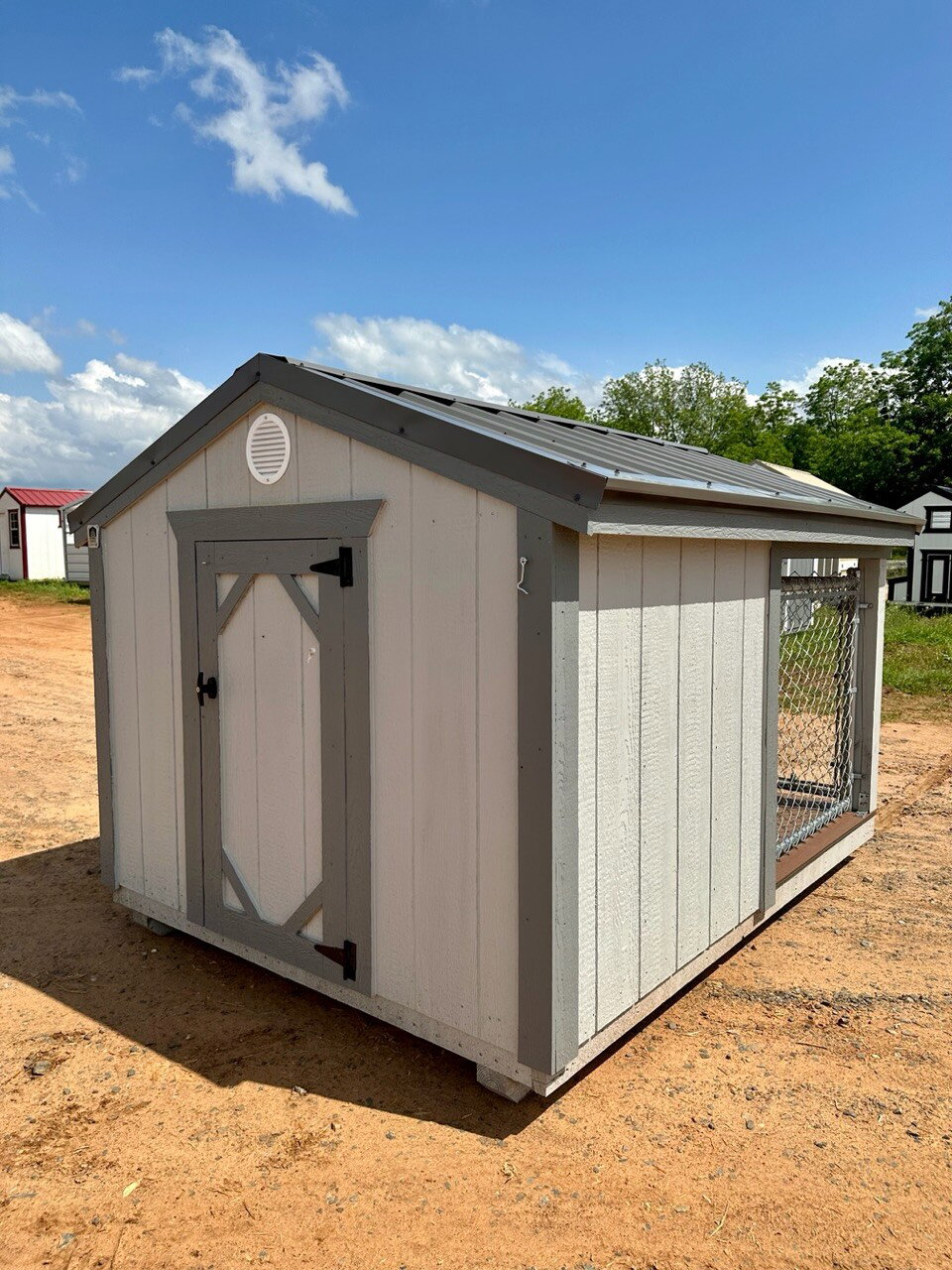 6x8 Low Profile Single Dog Kennel serial LPSAFDK-4867-0608-270821