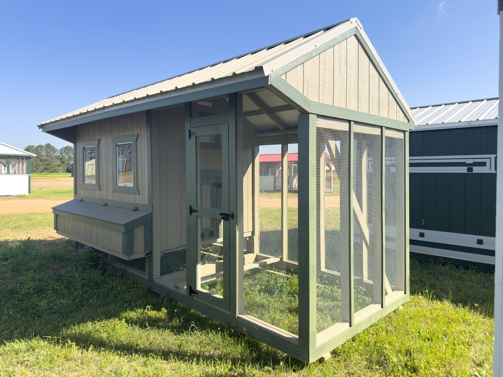 6x15x7 Cottage Style Chicken Coop & Run serial CSCR-9370-0615-151225