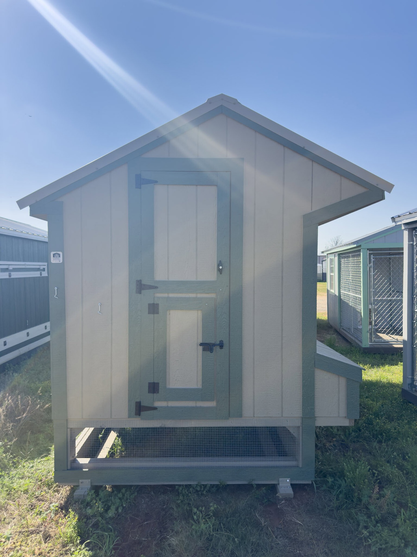 6x15x7 Cottage Style Chicken Coop & Run serial CSCR-9370-0615-151225