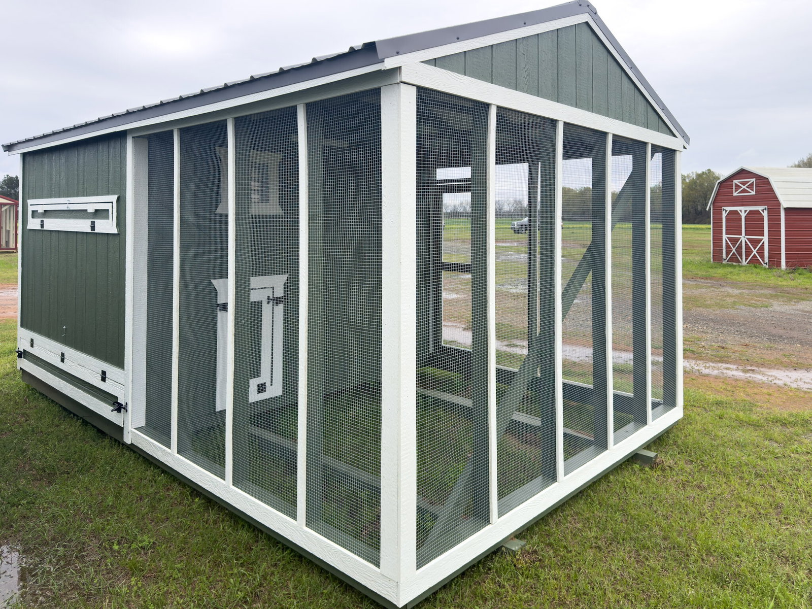 10x16 Deluxe Style Chicken Coop serial DCR-9137-1016-080925