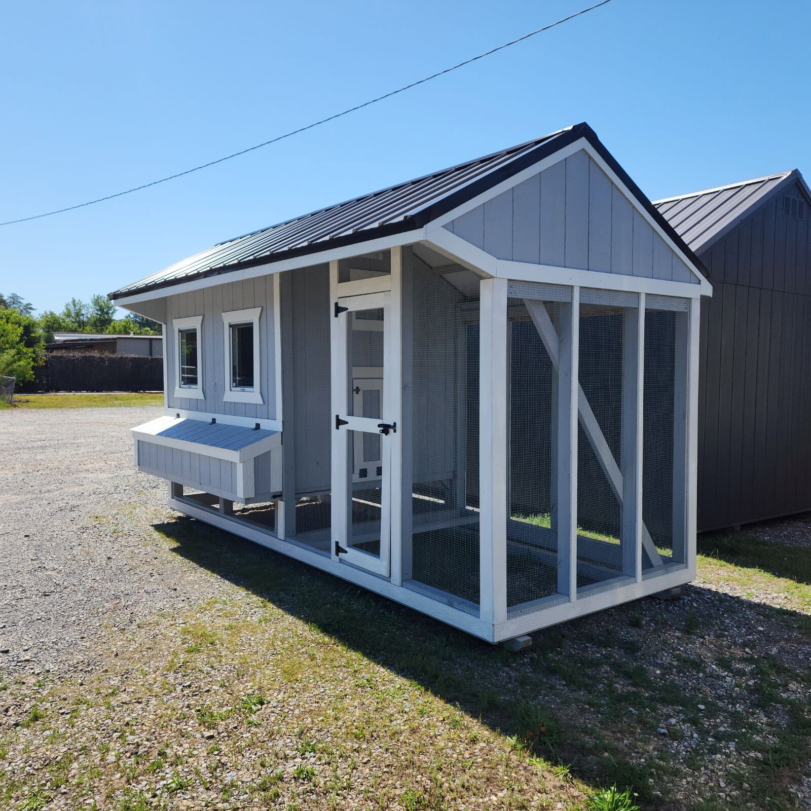 6x15x7 Cottage Style Chicken Coop & Run serial CSCR-9528-0615-030426
