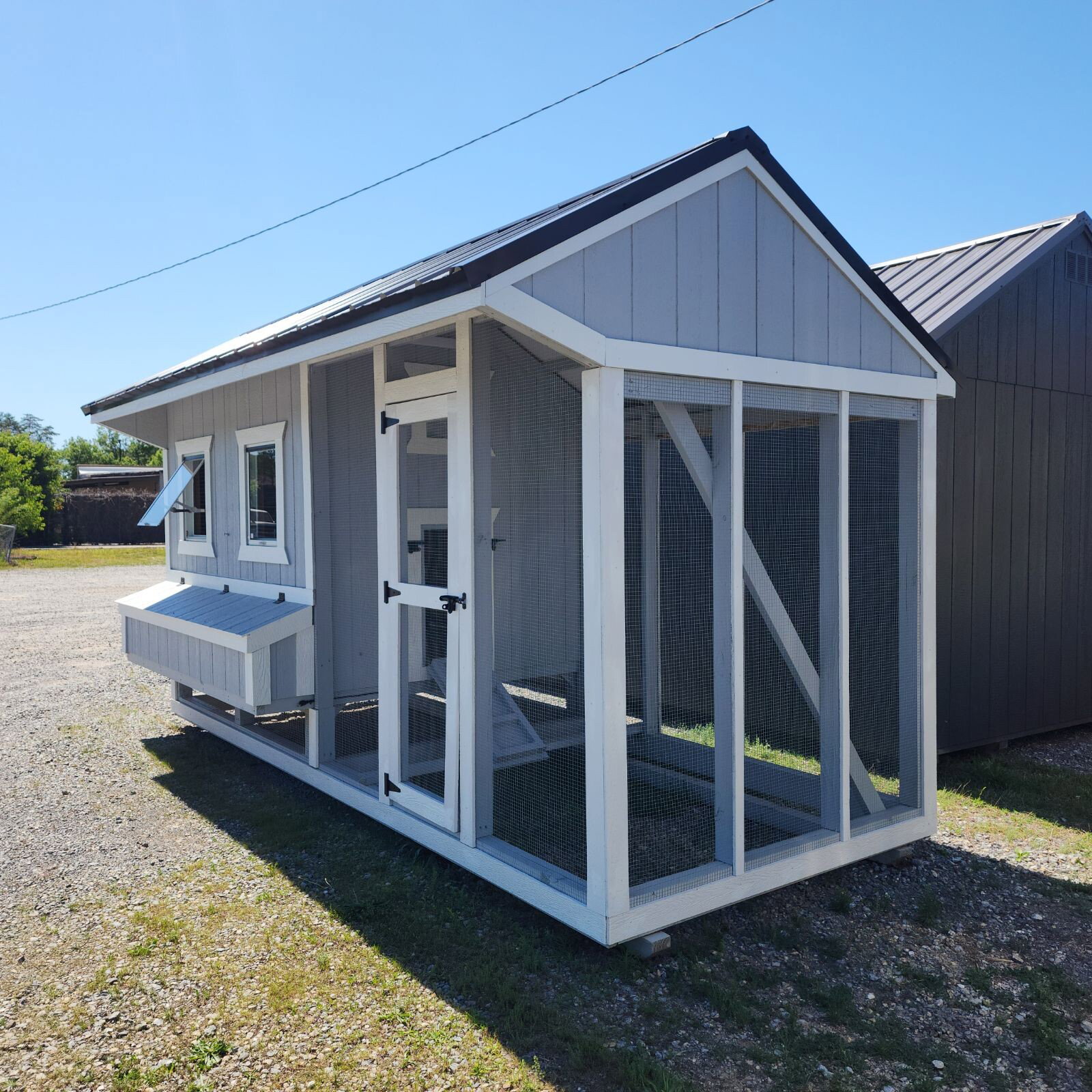 6x15x7 Cottage Style Chicken Coop & Run serial CSCR-9528-0615-030426