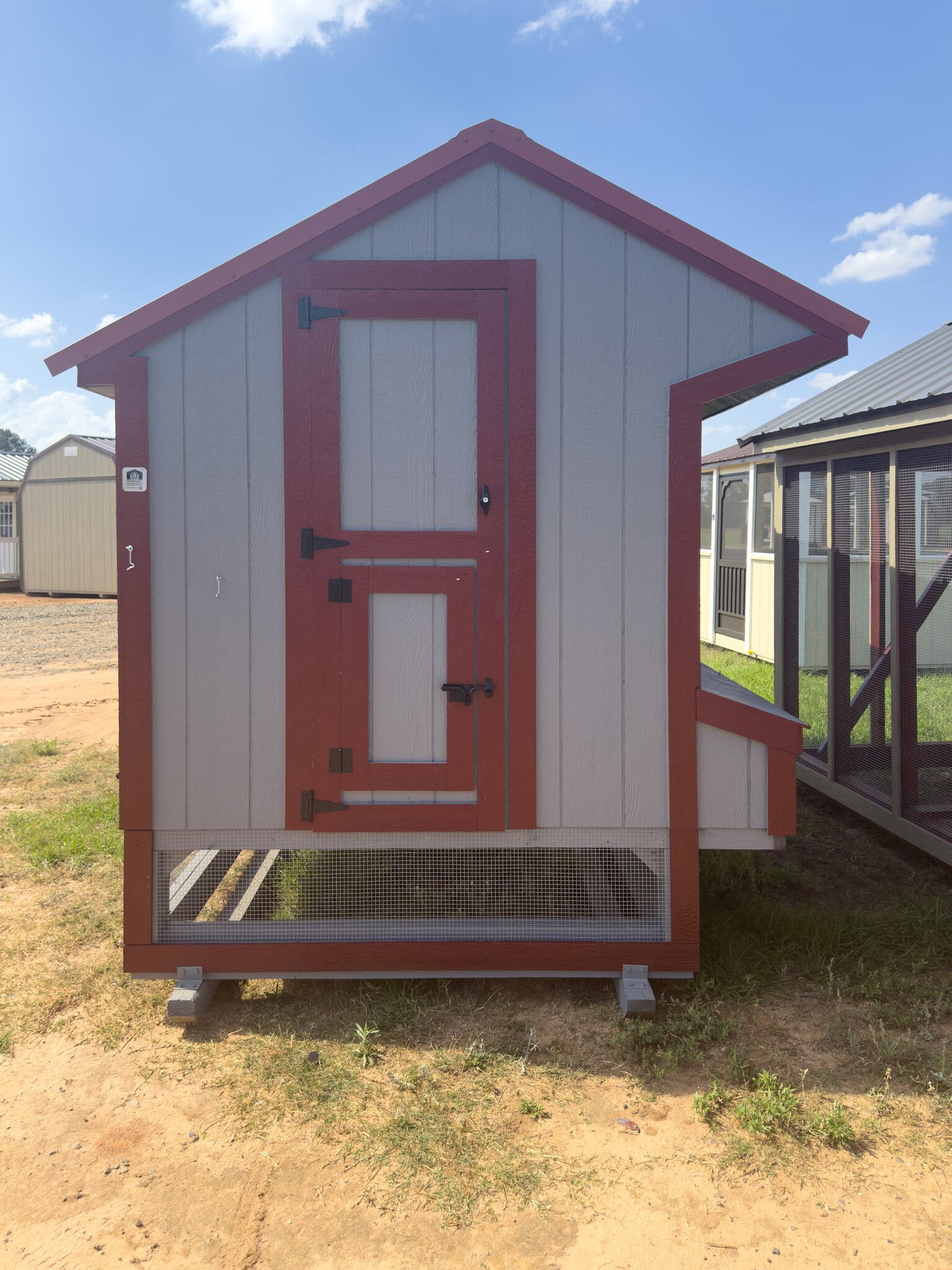 6x12 Cottage Style Chicken Coop & Run serial CSCR-8768-0612-140425