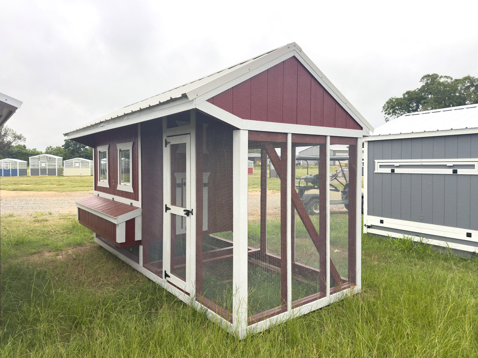6x15x7 Cottage Style Chicken Coop & Run serial CSCR-8947-0615-080625