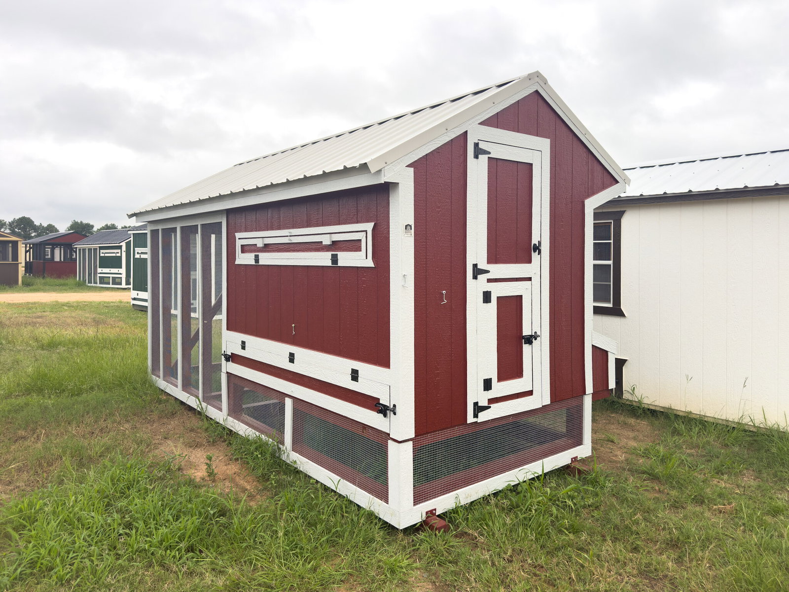 6x15x7 Cottage Style Chicken Coop & Run serial CSCR-8947-0615-080625