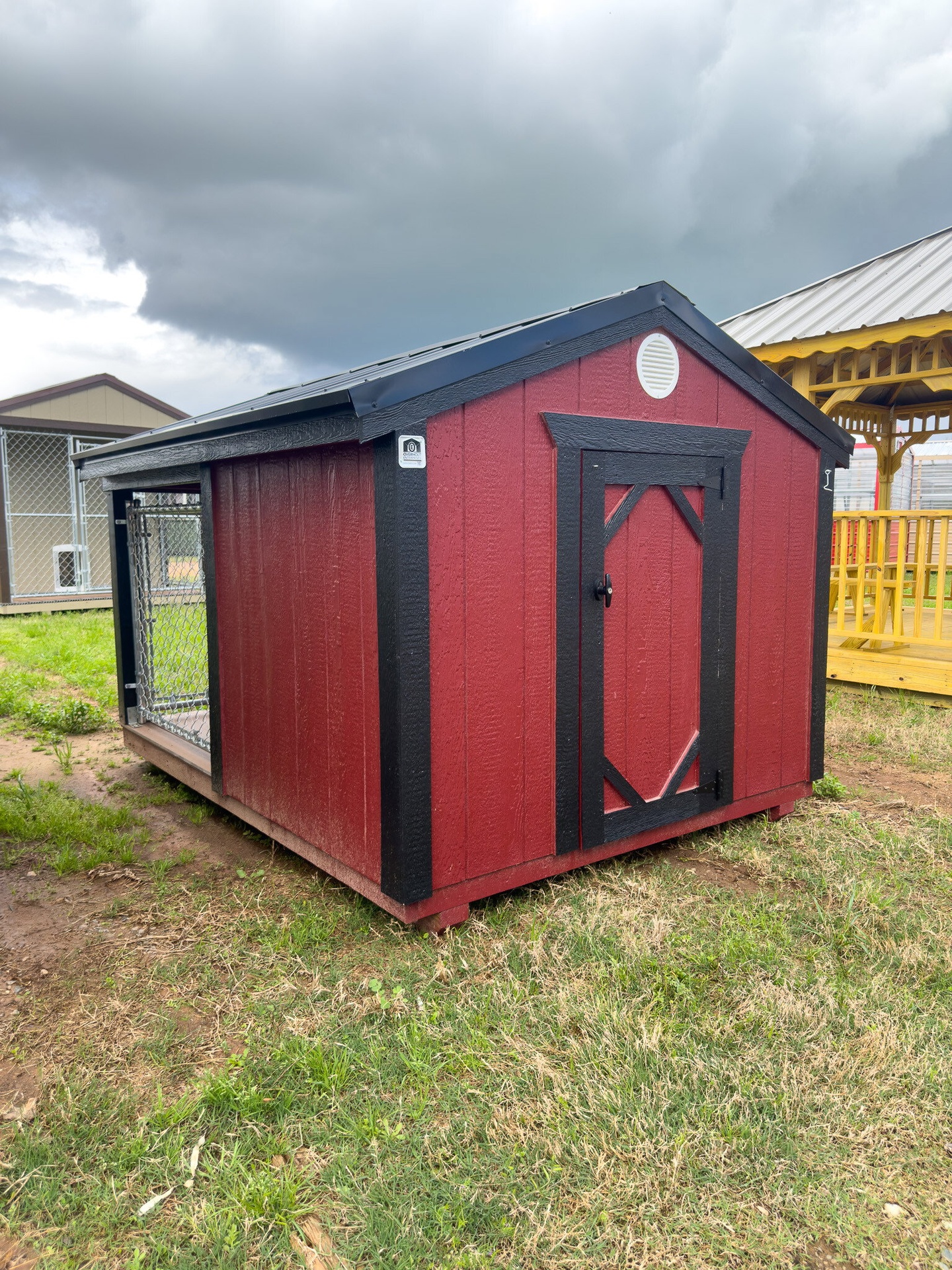 6x8 Low Profile Single Dog Kennel serial LPDK-7575-0608-071123