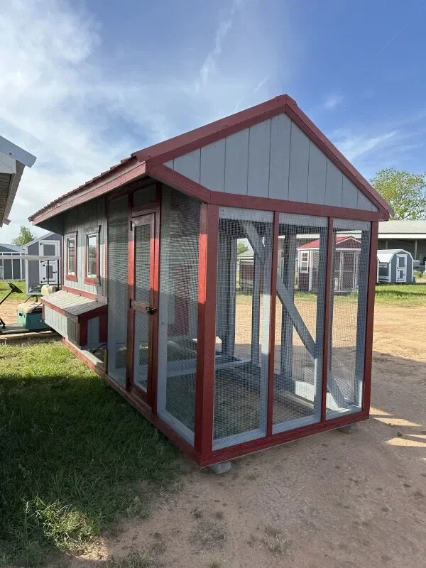 6x15x7 Cottage Style Chicken Coop & Run serial CSCR-8678-0615-110325