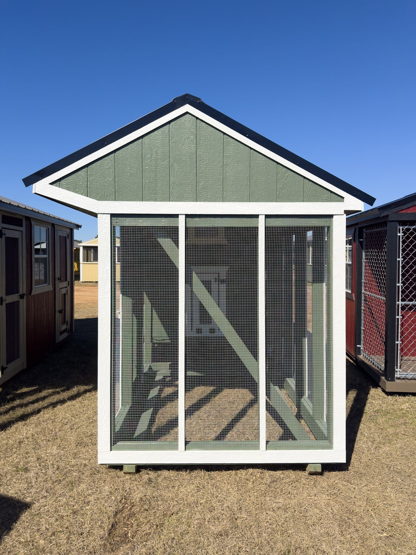 6x15x7 Cottage Style Chicken Coop & Run serial CSCR-9274-0615-041125