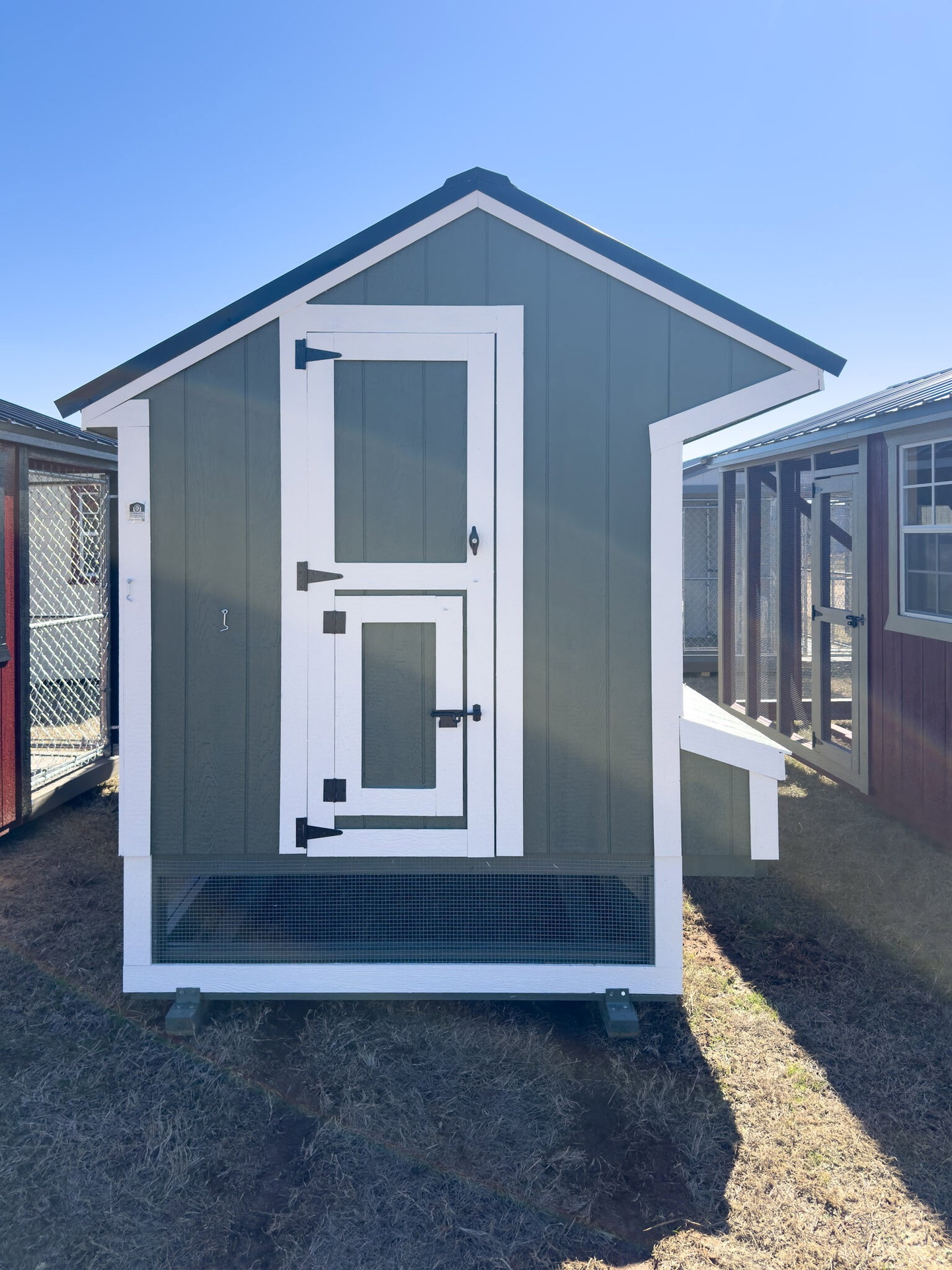 6x15x7 Cottage Style Chicken Coop & Run serial CSCR-9274-0615-041125
