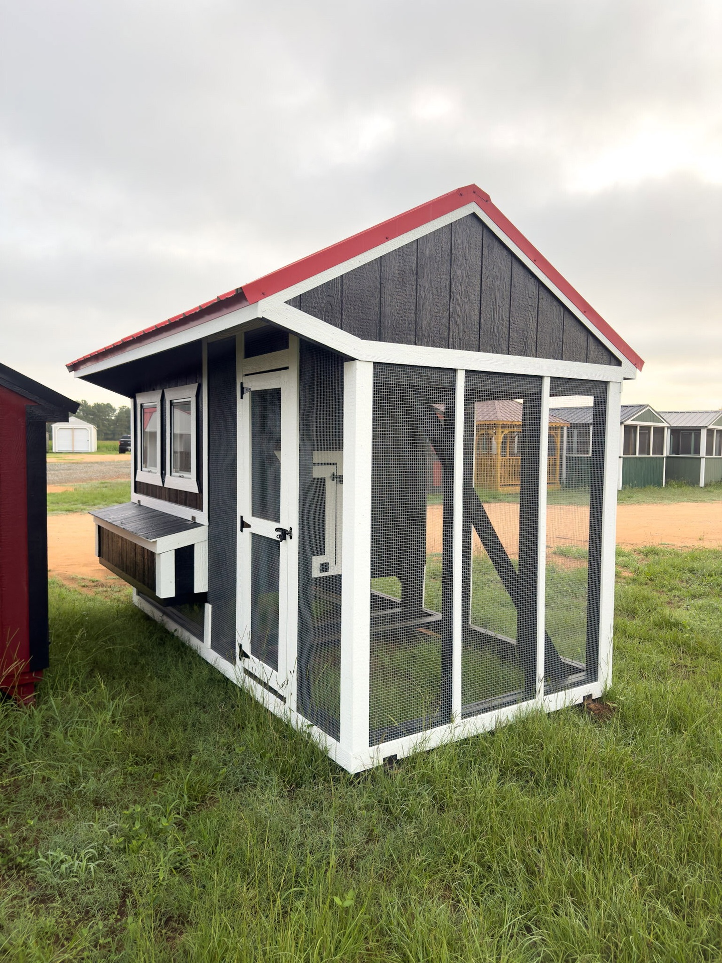 6x12 Cottage Style Chicken Coop & Run serial CSCR-8206-0612-190624