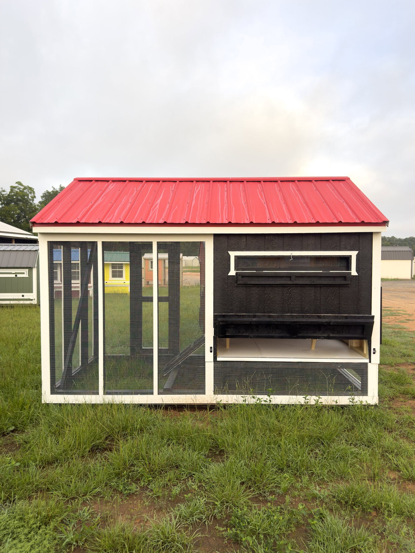 6x12 Cottage Style Chicken Coop & Run serial CSCR-8206-0612-190624