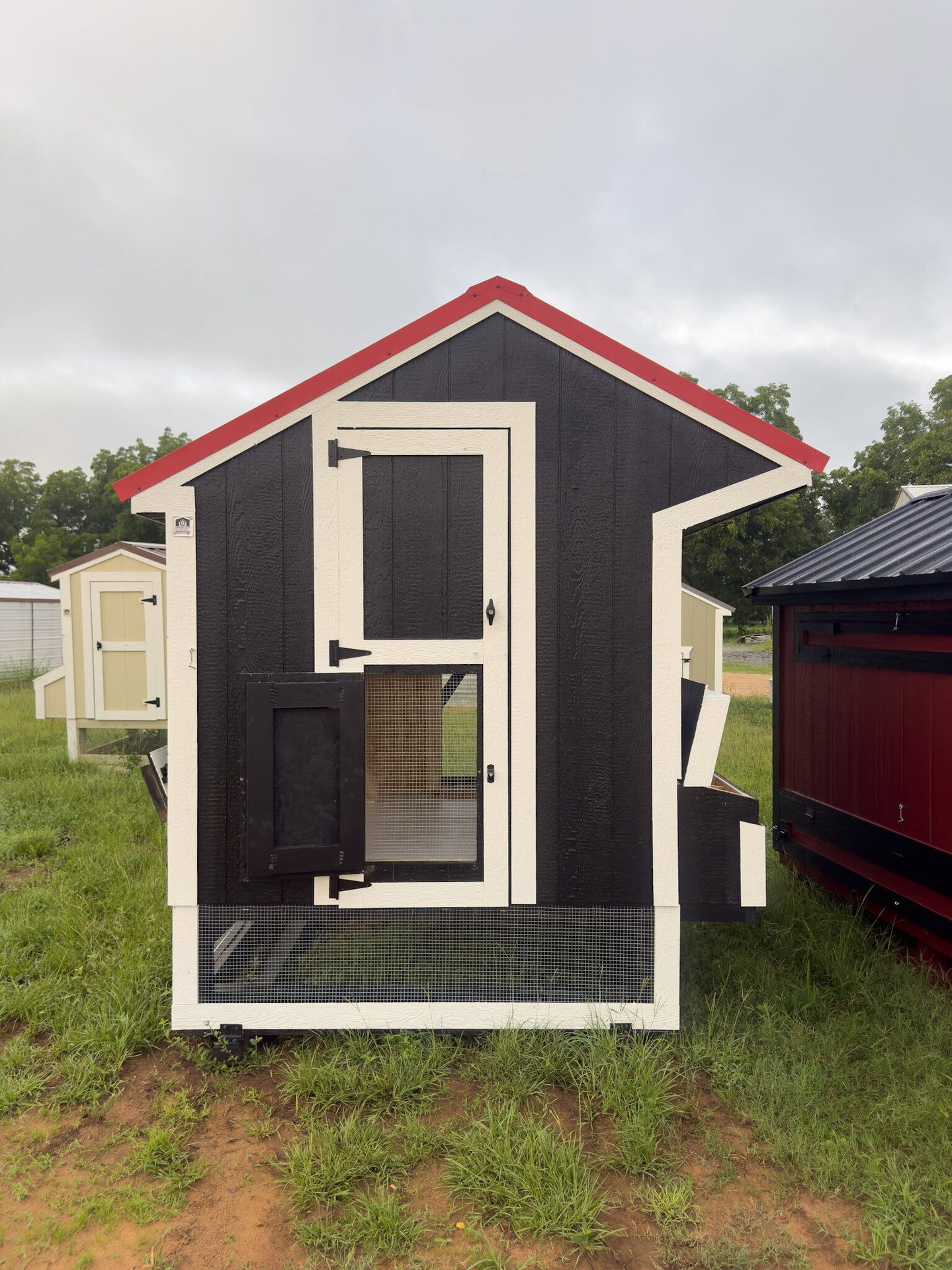 6x12 Cottage Style Chicken Coop & Run serial CSCR-8206-0612-190624