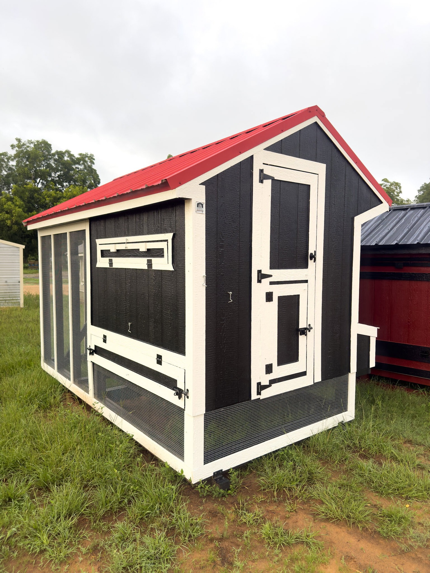 6x12 Cottage Style Chicken Coop & Run serial CSCR-8206-0612-190624