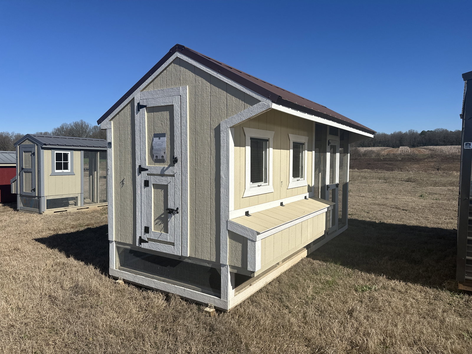 6x15x7 Cottage Style Chicken Coop & Run serial CSCR-7814-0615-260224