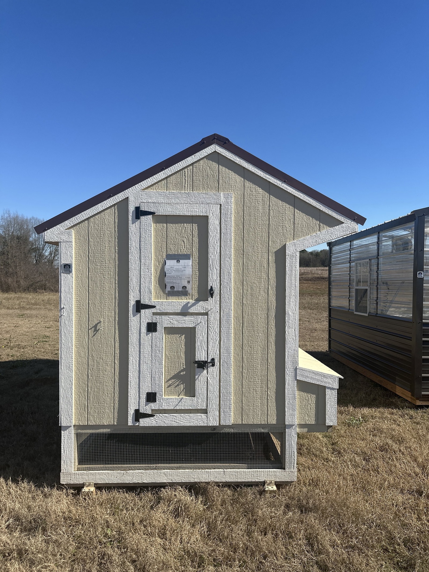 6x15x7 Cottage Style Chicken Coop & Run serial CSCR-7814-0615-260224