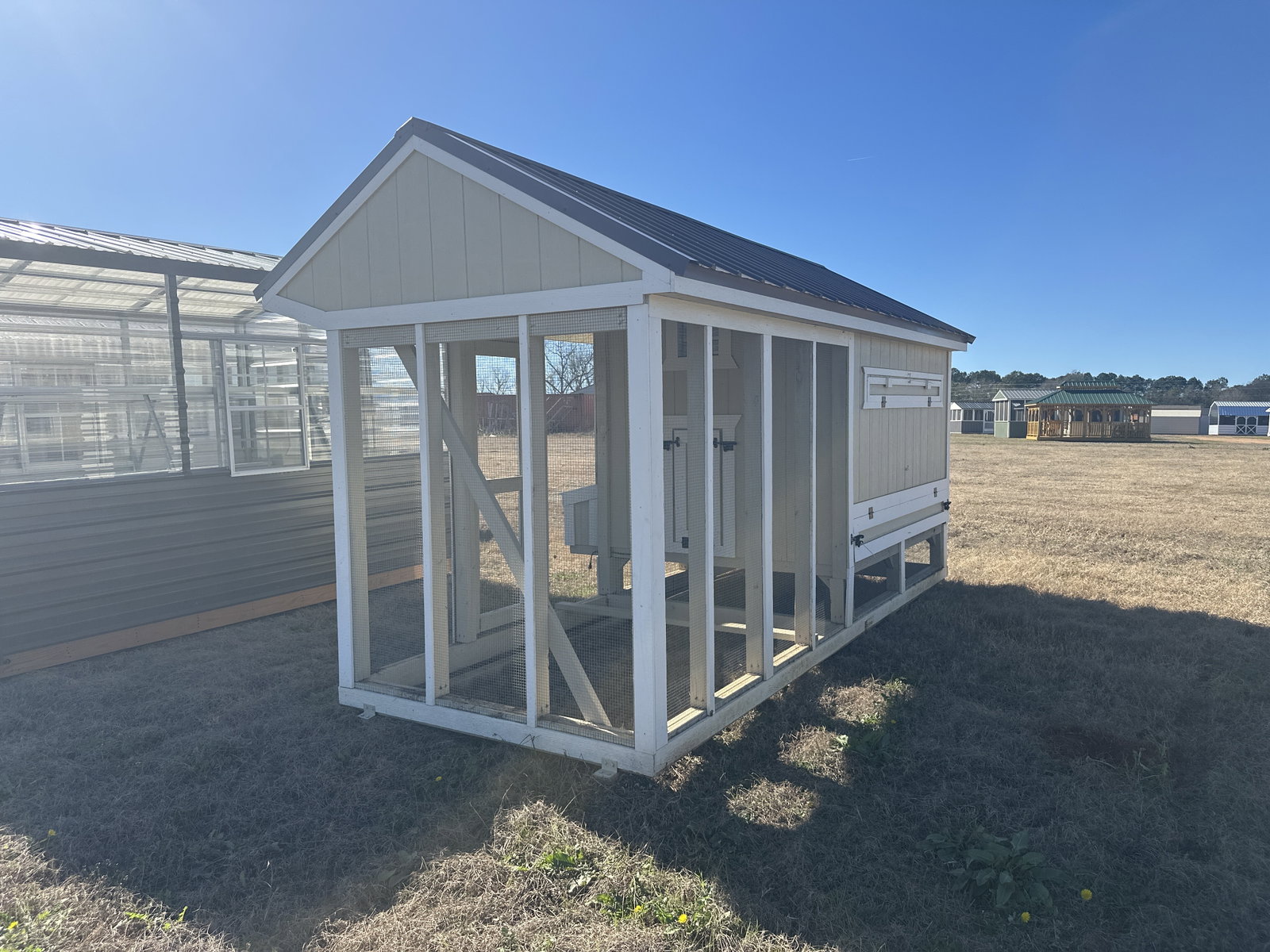6x15x7 Cottage Style Chicken Coop & Run serial CSCR-7814-0615-260224
