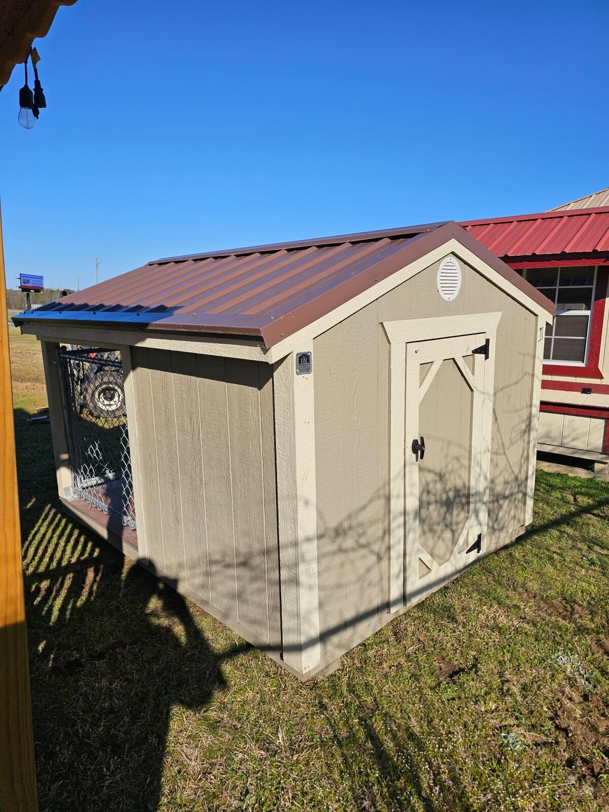 6x8 Low Profile Single Dog Kennel serial LPSAFDK-4884-0608-060921