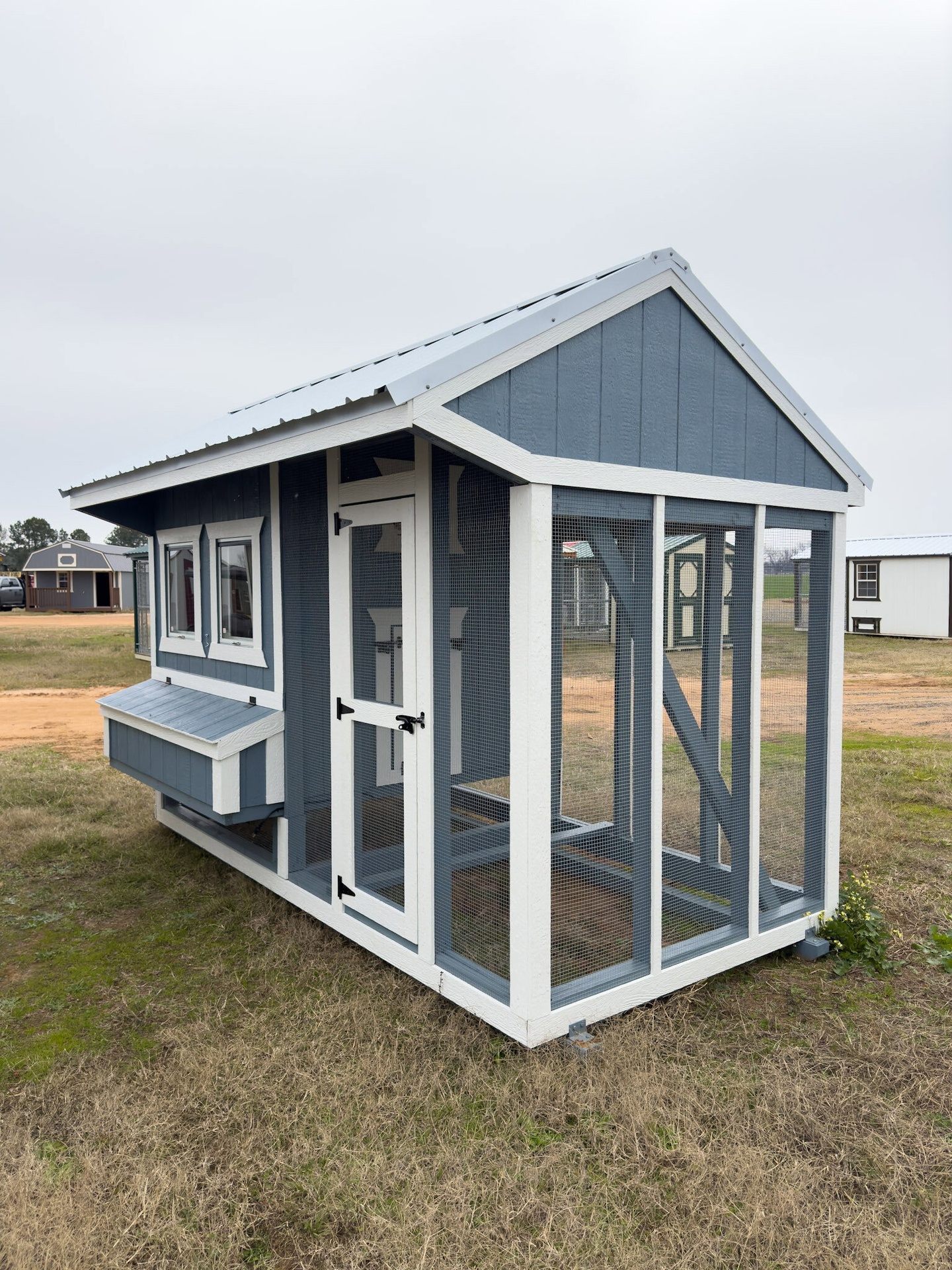 6x12 Cottage Style Chicken Coop & Run serial CSCR-8473-0612-221124
