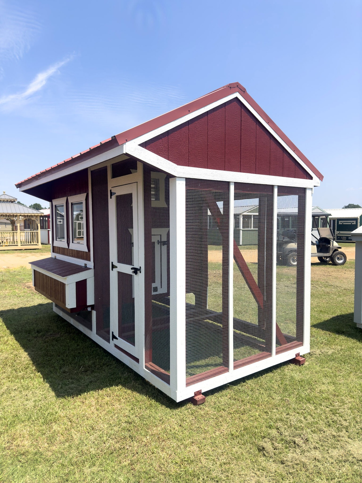 6x12 Cottage Style Chicken Coop & Run serial CSCR-7901-0612-090324
