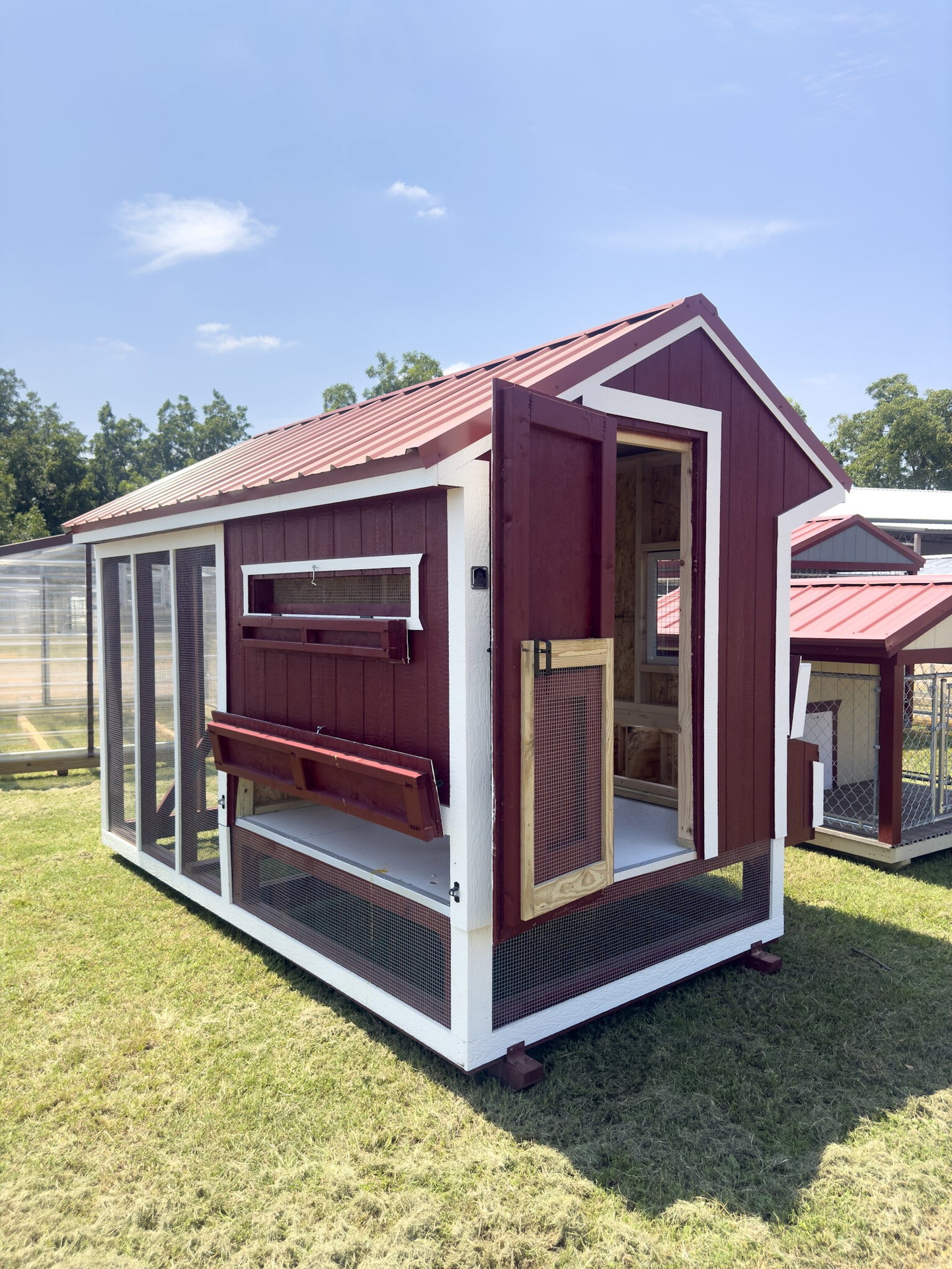 6x12 Cottage Style Chicken Coop & Run serial CSCR-7901-0612-090324