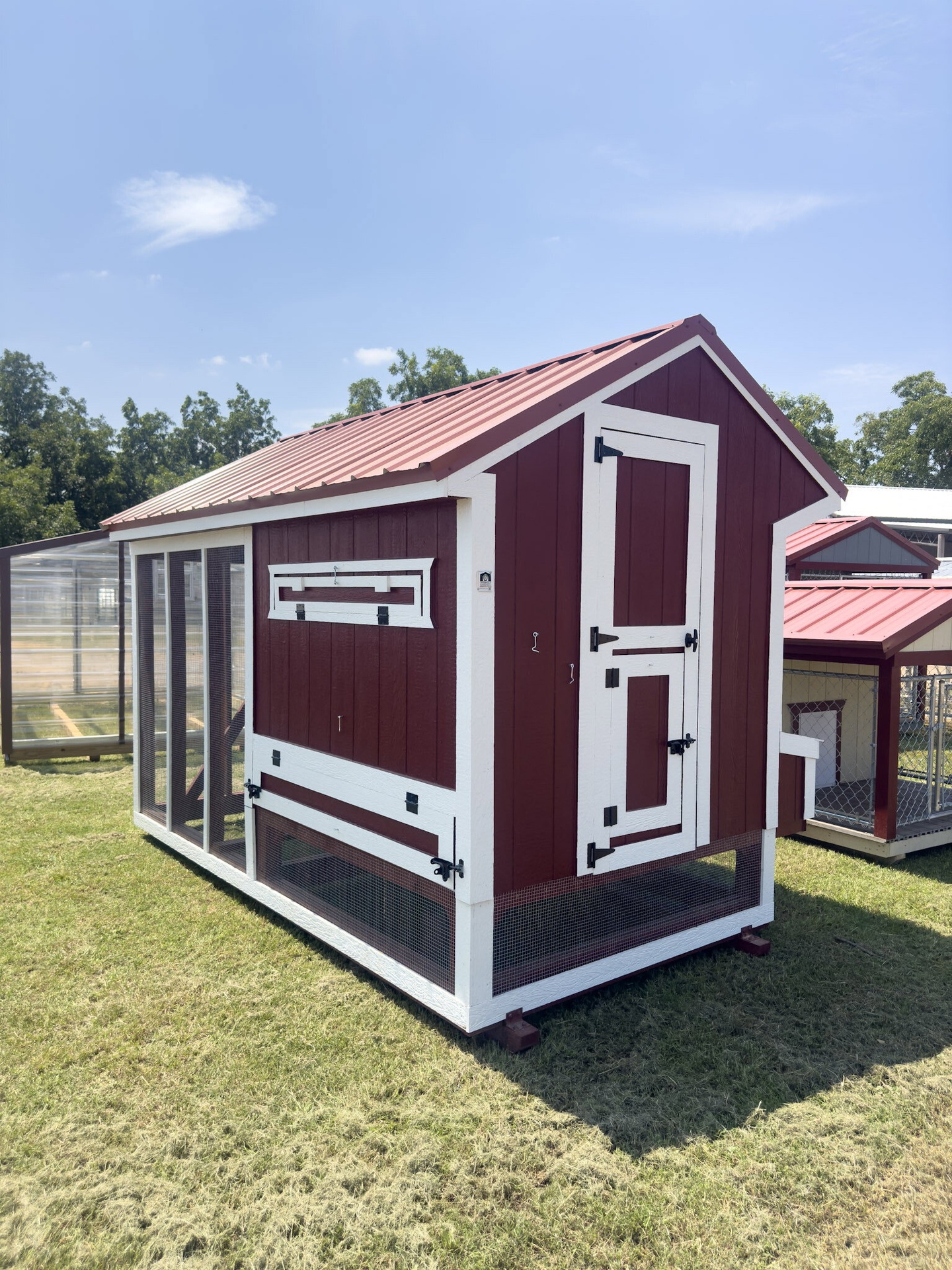 6x12 Cottage Style Chicken Coop & Run serial CSCR-7901-0612-090324