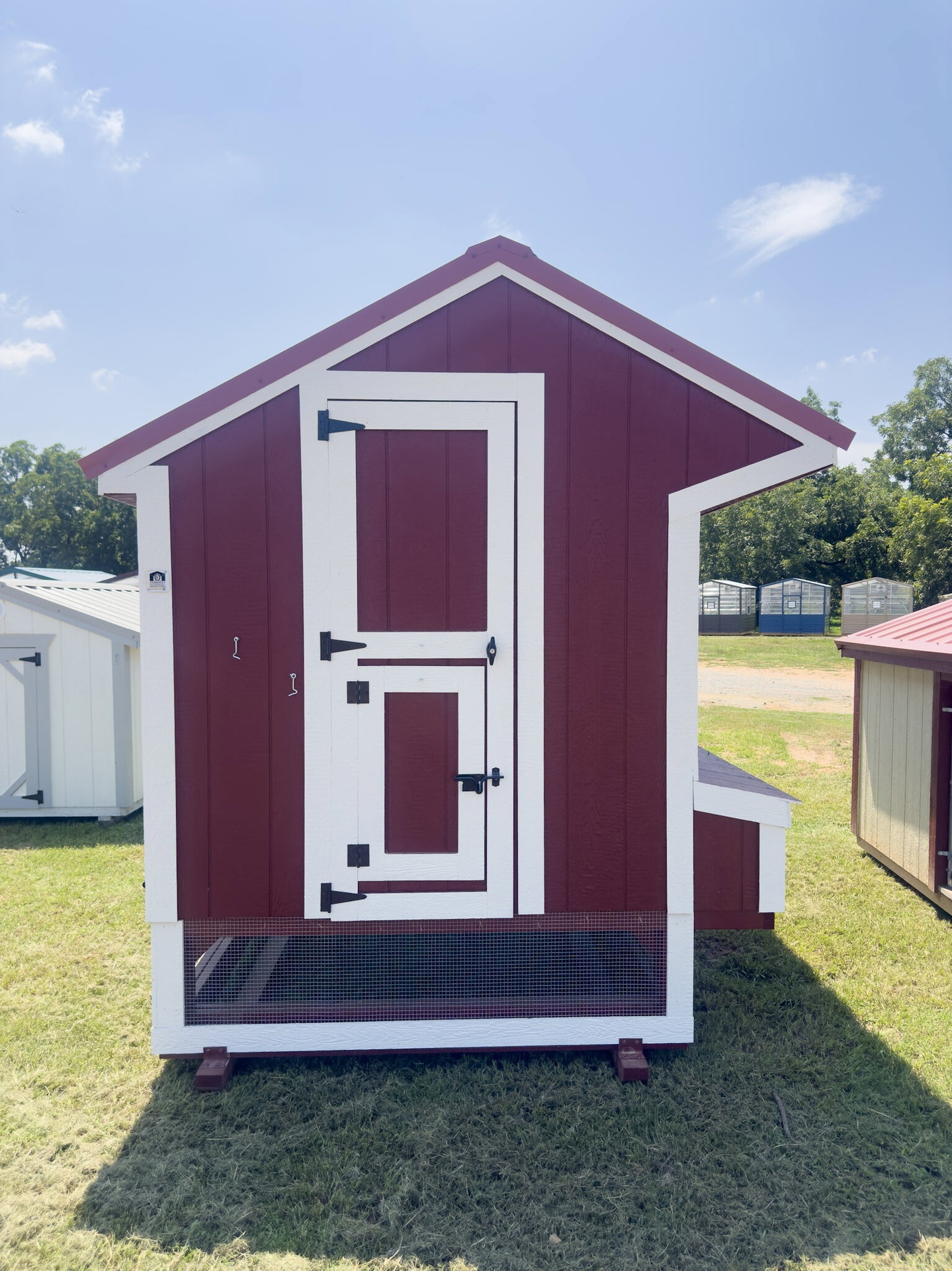 6x12 Cottage Style Chicken Coop & Run serial CSCR-7901-0612-090324