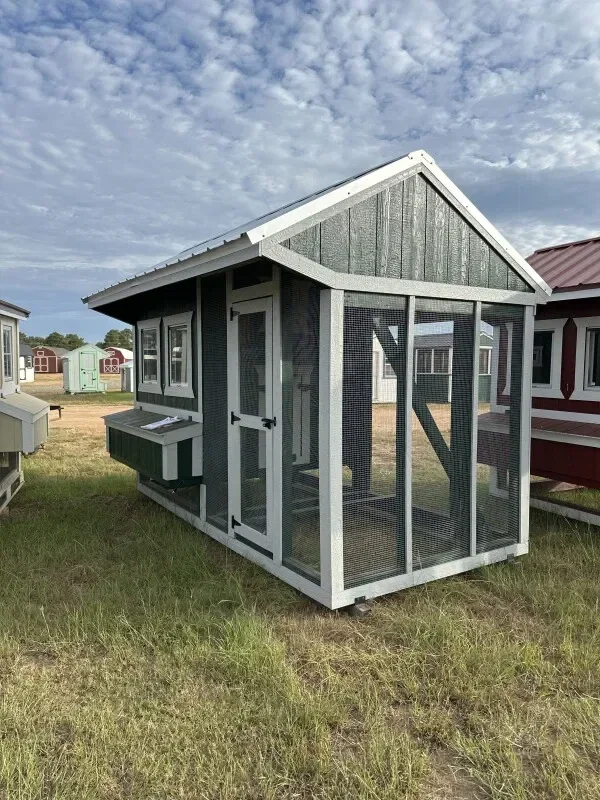 6x12 Cottage Style Chicken Coop & Run serial CSCR-8198-0612-170624