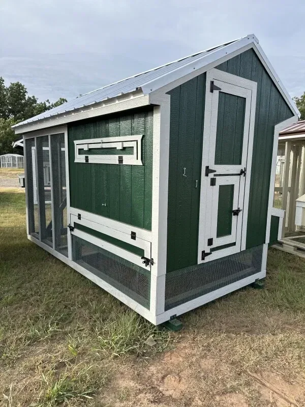 6x12 Cottage Style Chicken Coop & Run serial CSCR-8198-0612-170624