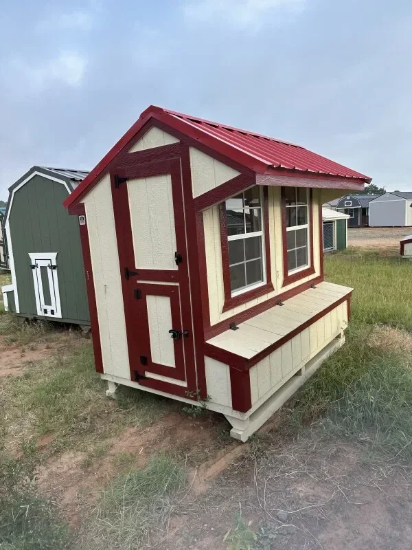 5x8 Cottage Style Chicken Coop serial CSCC-7887-0508-080324