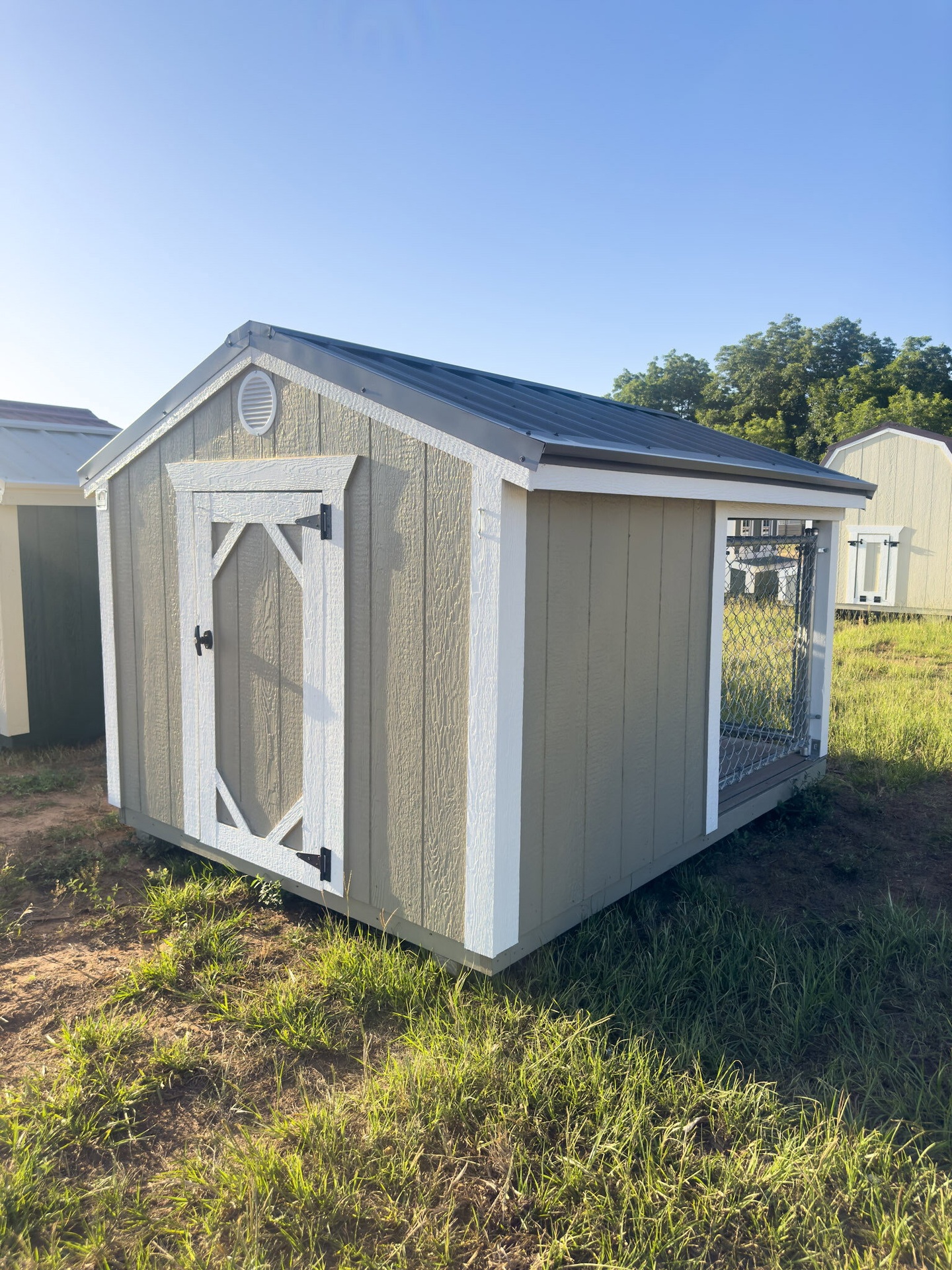 6x8 Low Profile Single Dog Kennel serial LPDK-7860-0608-290224