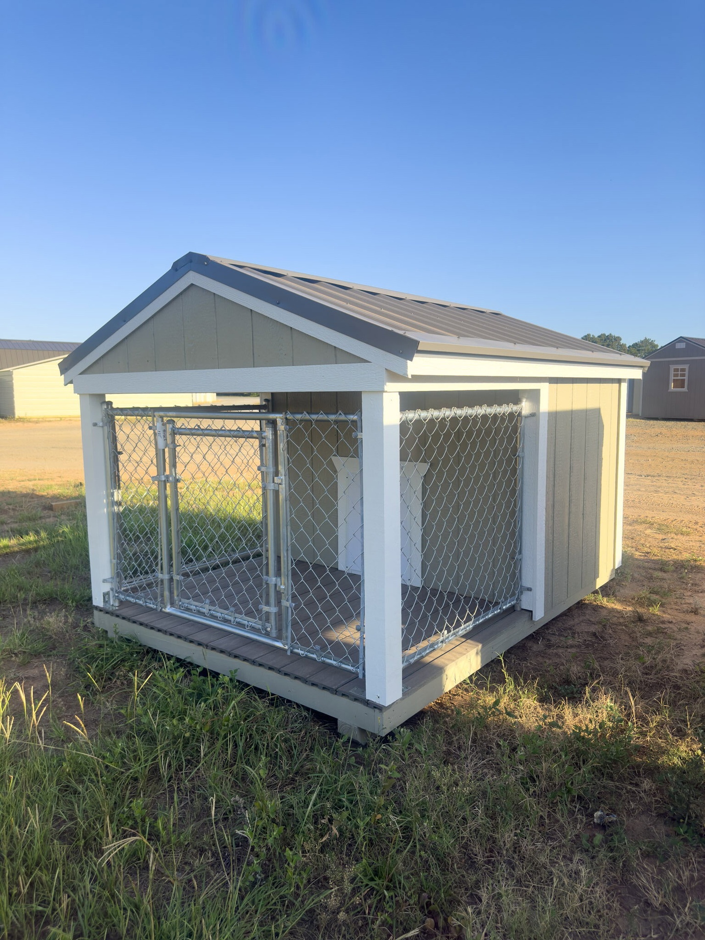 6x8 Low Profile Single Dog Kennel serial LPDK-7860-0608-290224