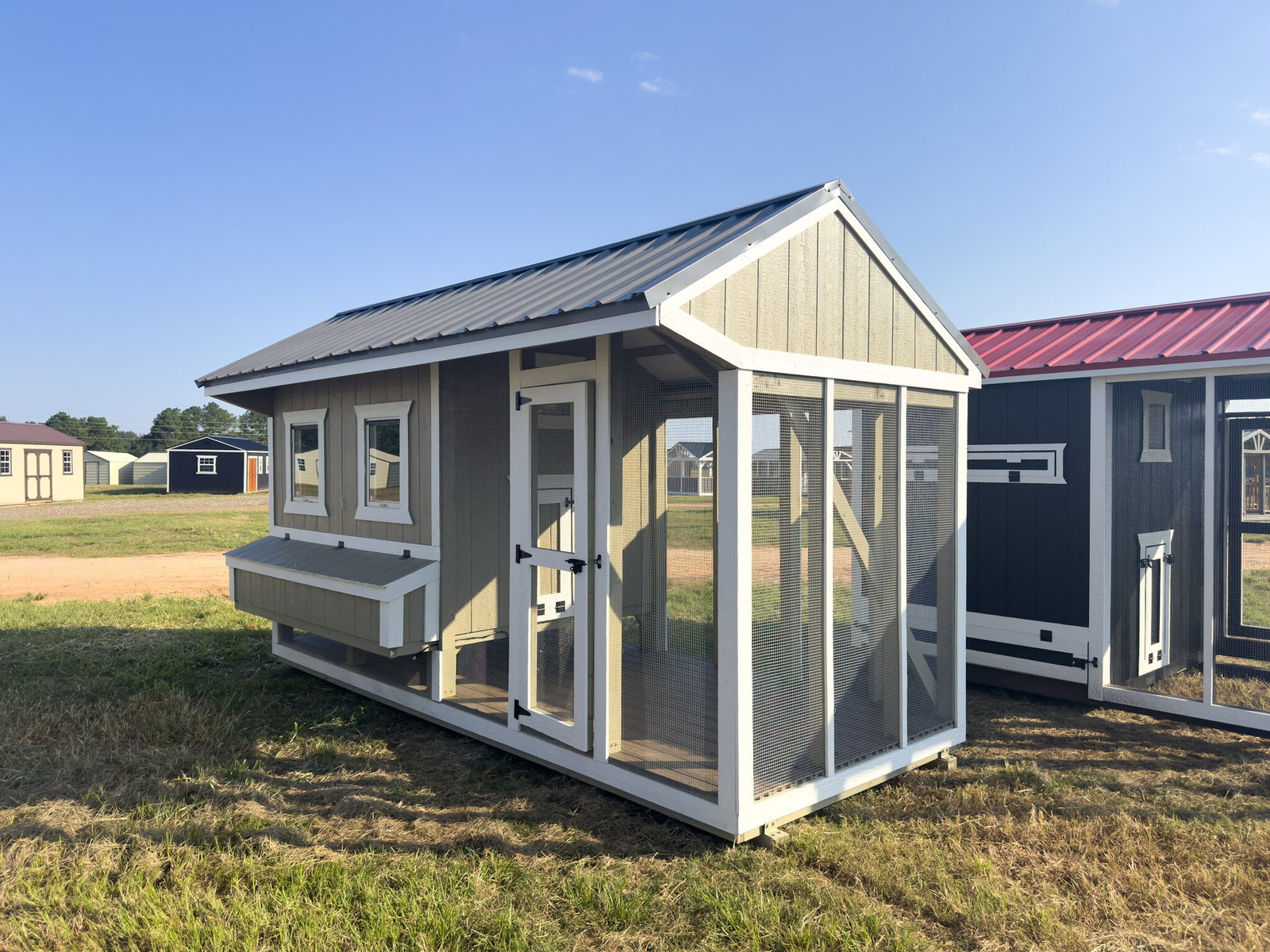 6x15x7 Cottage Style Chicken Coop & Run serial CSCR-8988-0615-080725