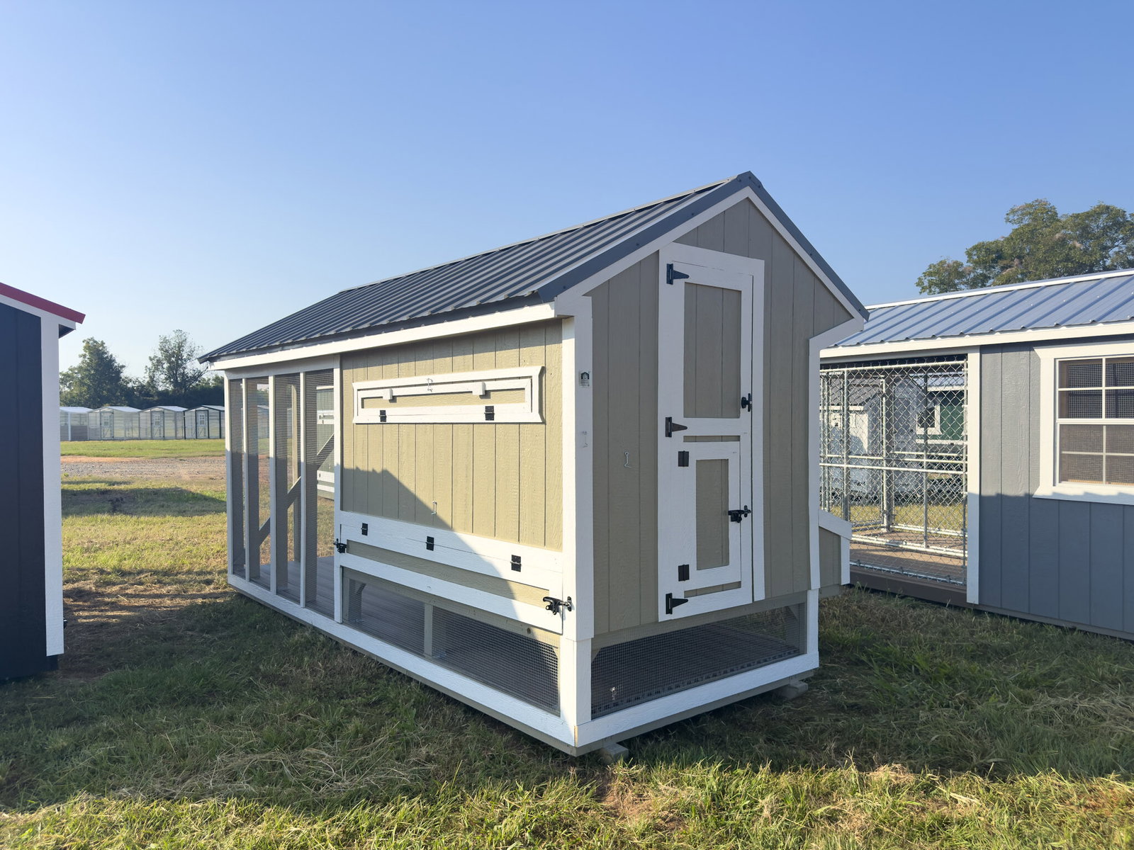 6x15x7 Cottage Style Chicken Coop & Run serial CSCR-8988-0615-080725
