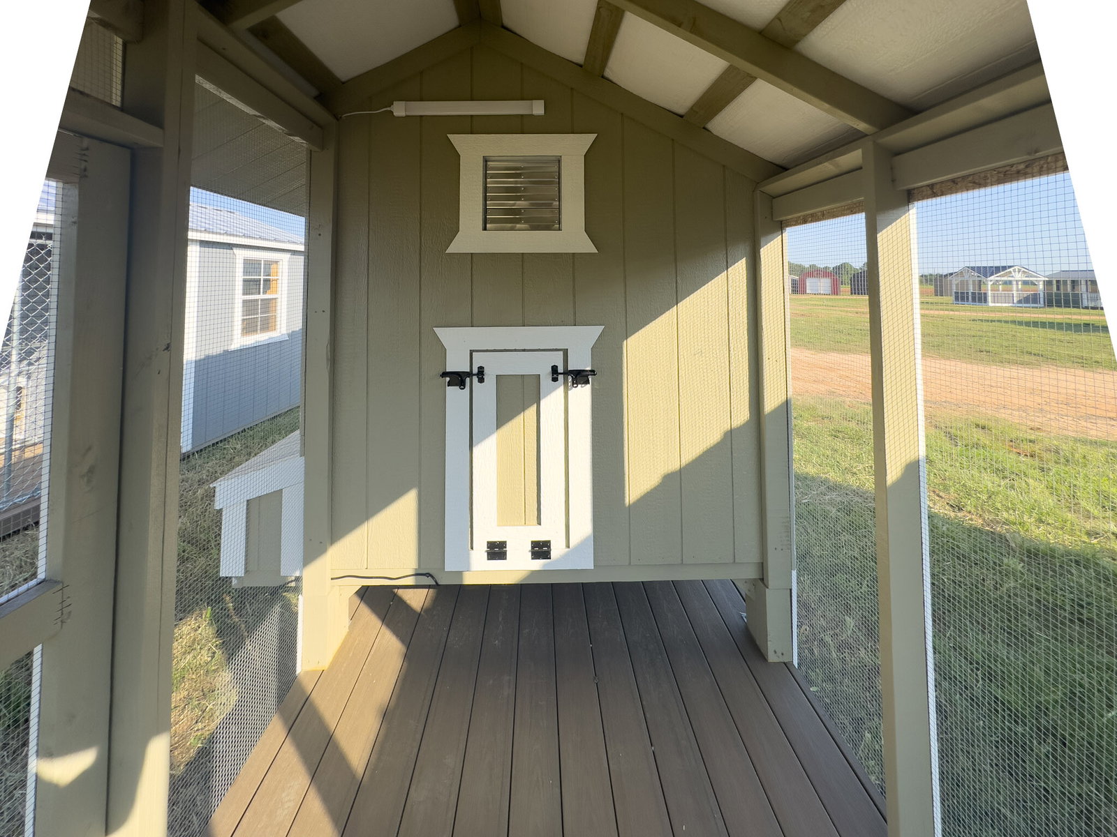 6x15x7 Cottage Style Chicken Coop & Run serial CSCR-8988-0615-080725